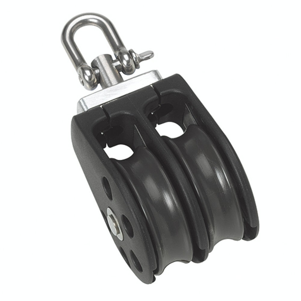 35mm (Size 2) Block - Plain Bearing - Double - Swivel