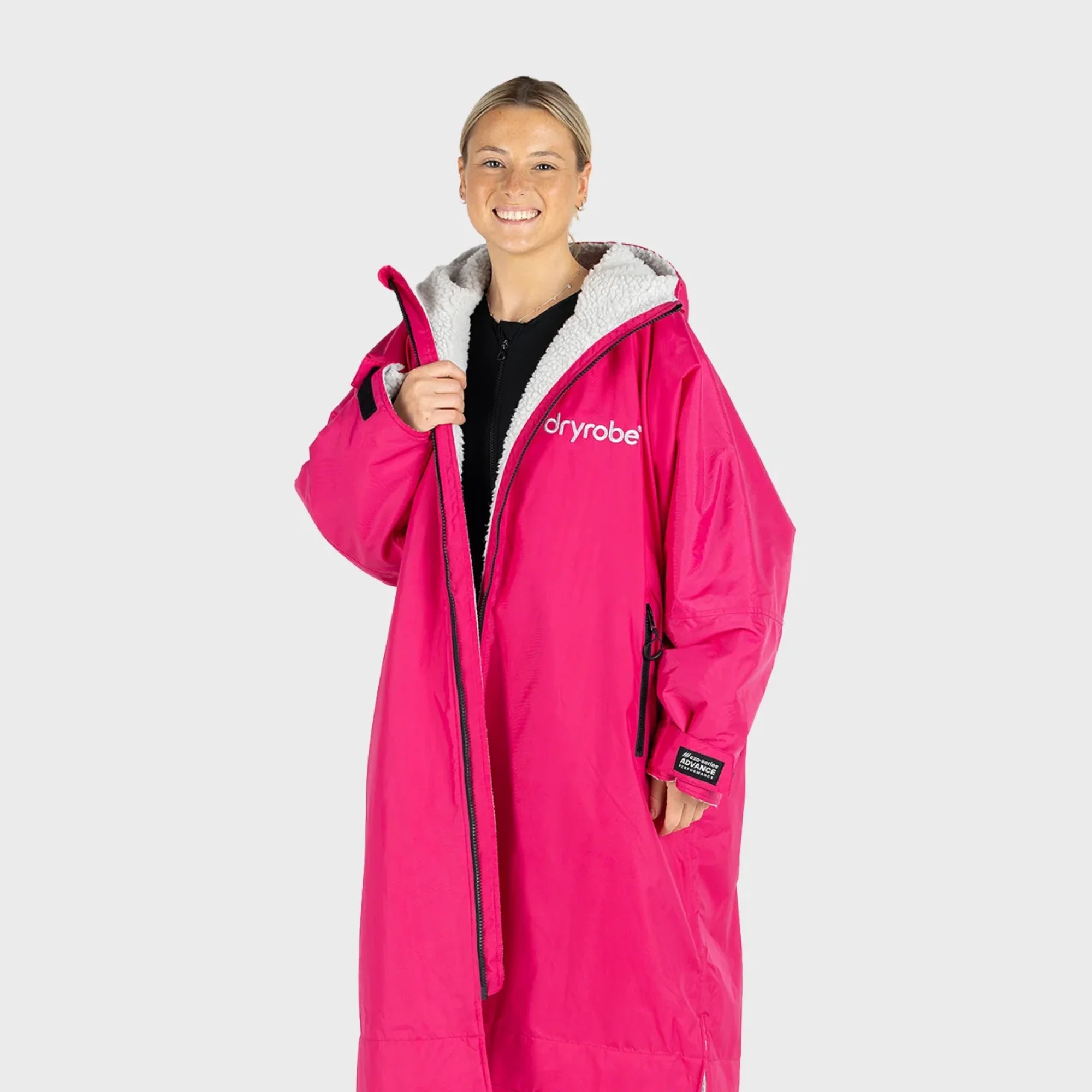 Dryrobe LS Pink/Light Grey