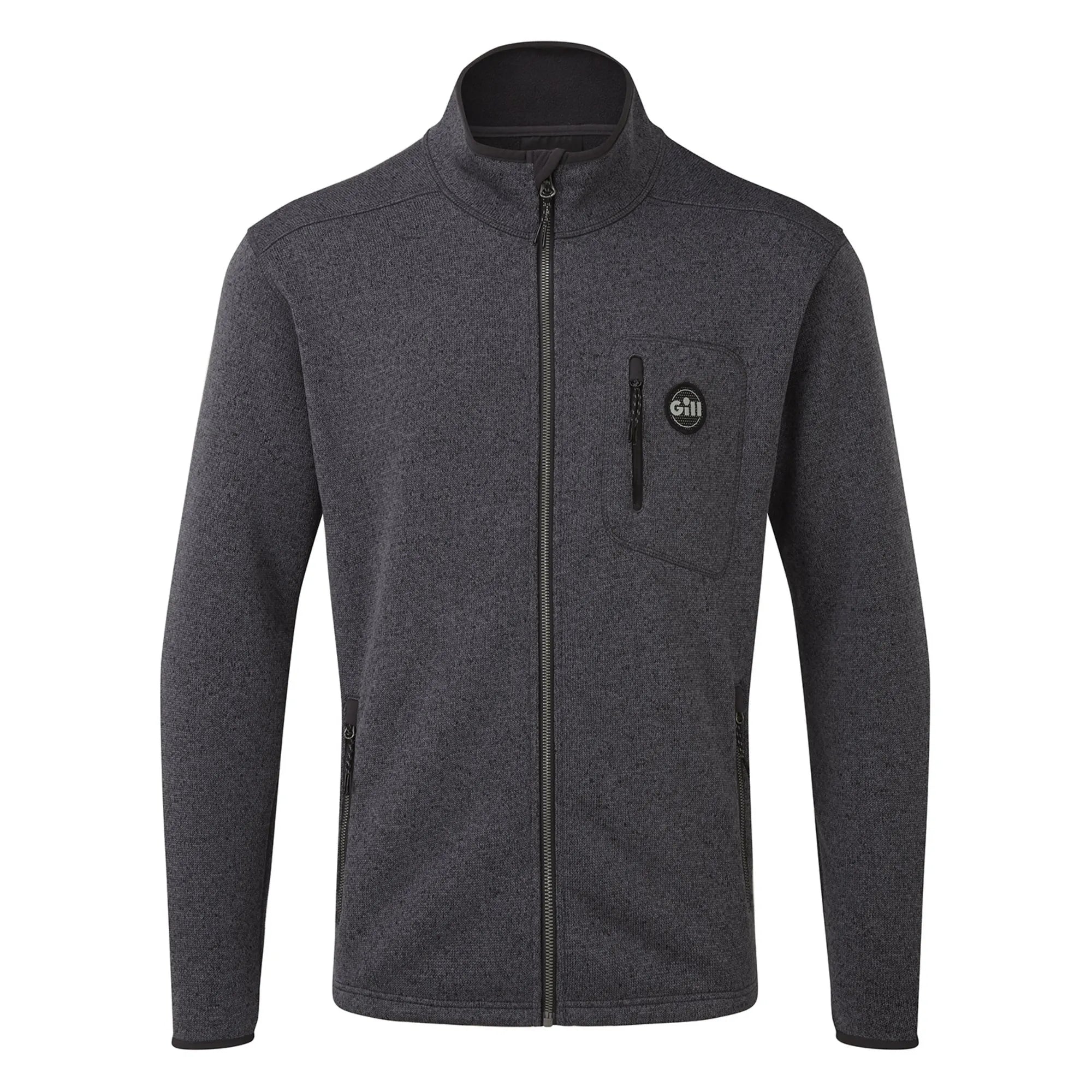 Mens Knit Fleece Jacket - Ash