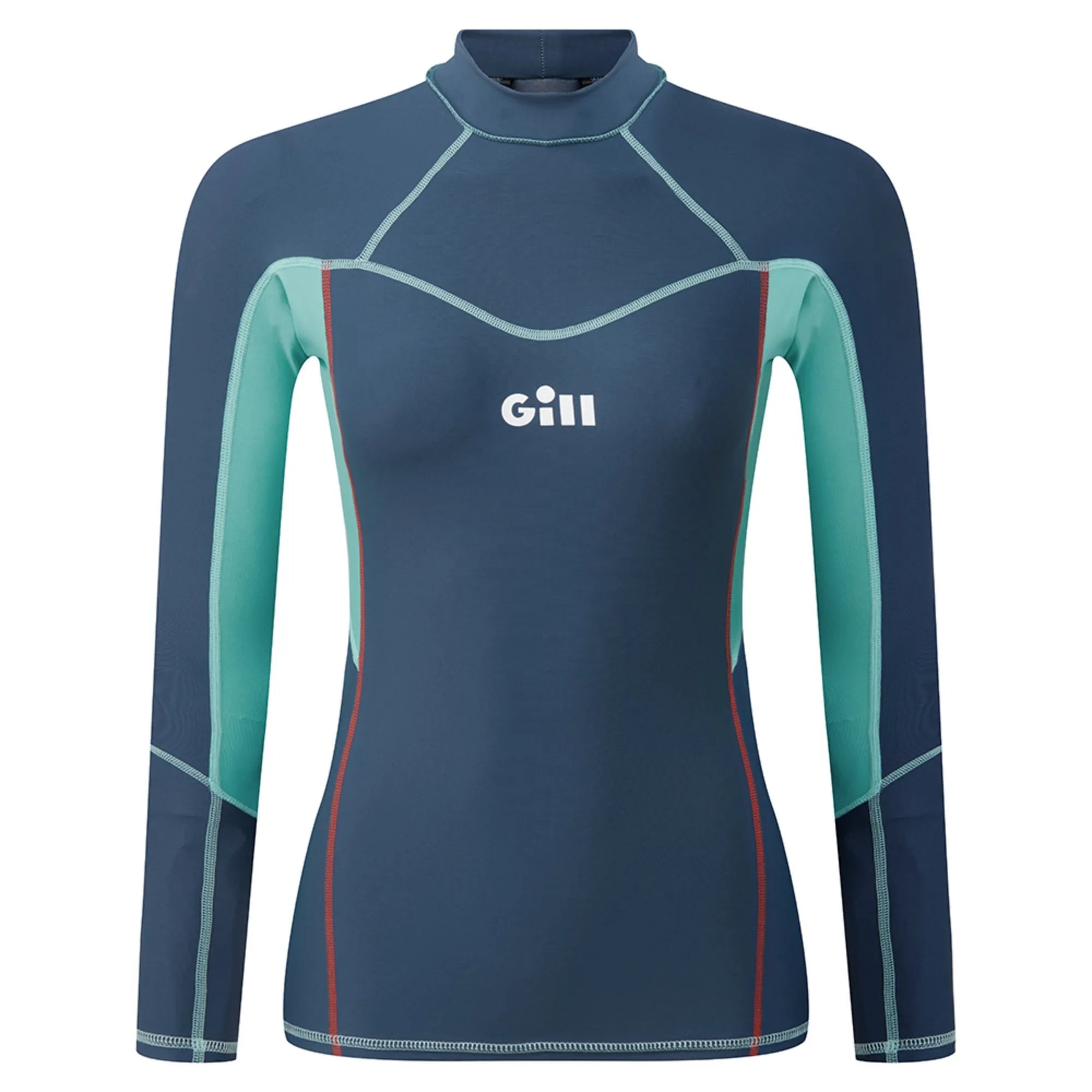 Womens Rash Vest (Long Sleeve) - Ocean