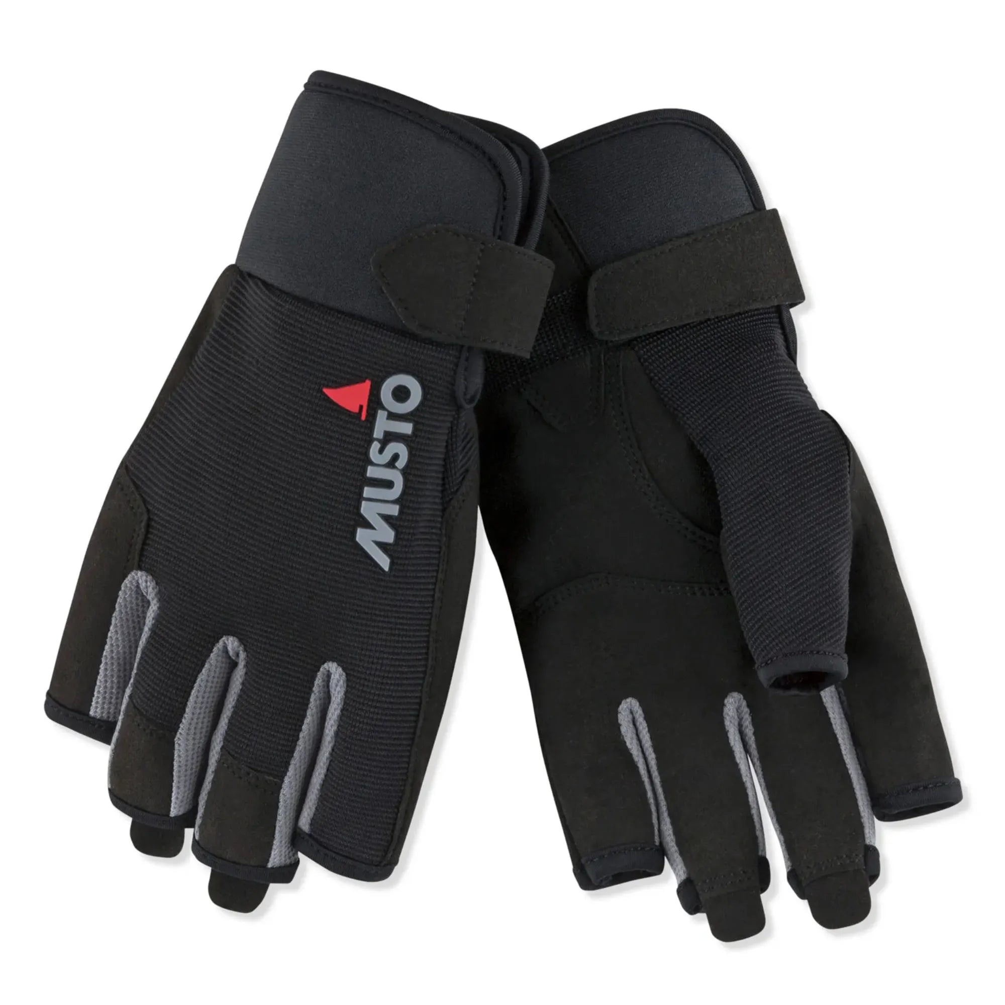 Essential Sailing Short Finger Glove - Black