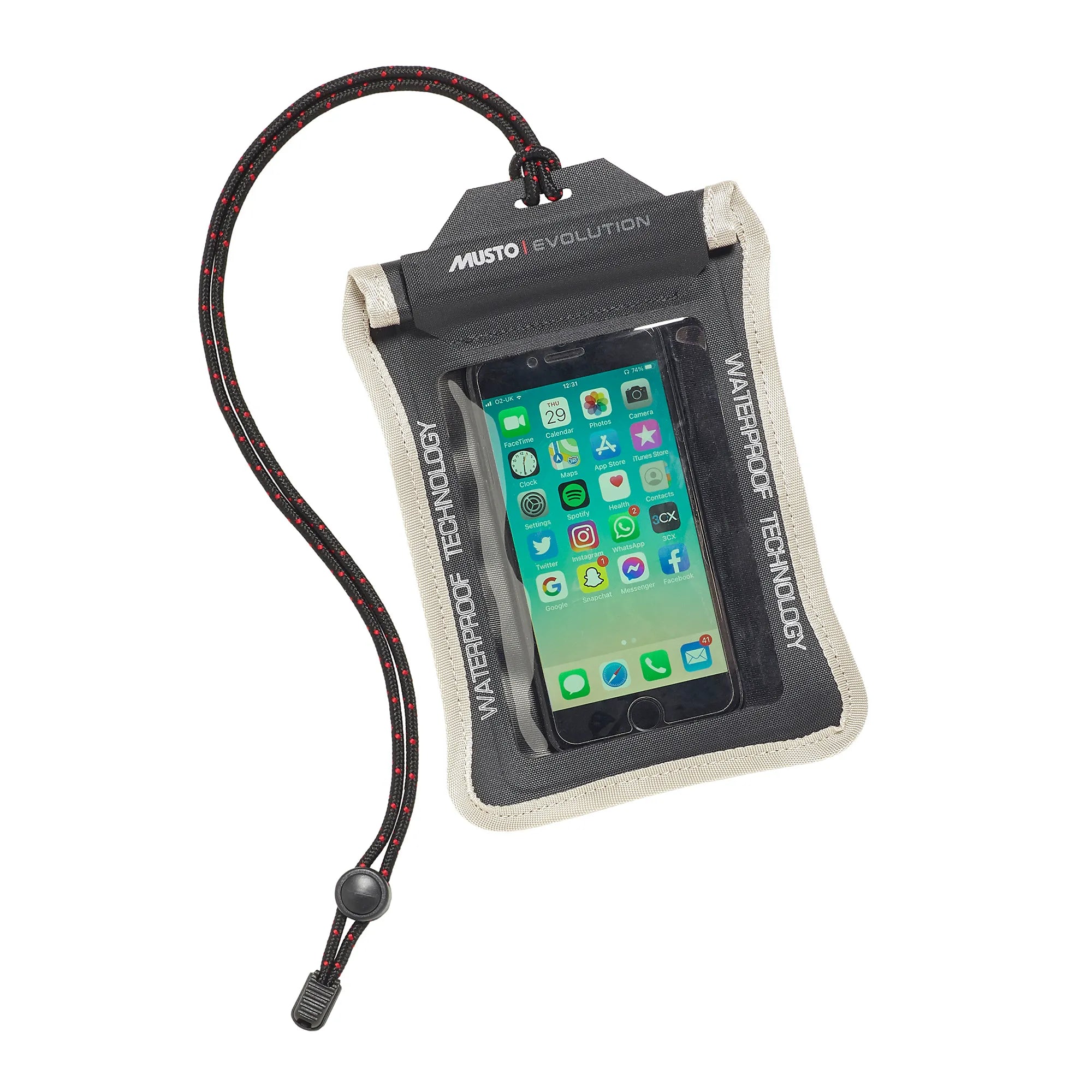 Evolution Waterproof Smart Phone Case - Black