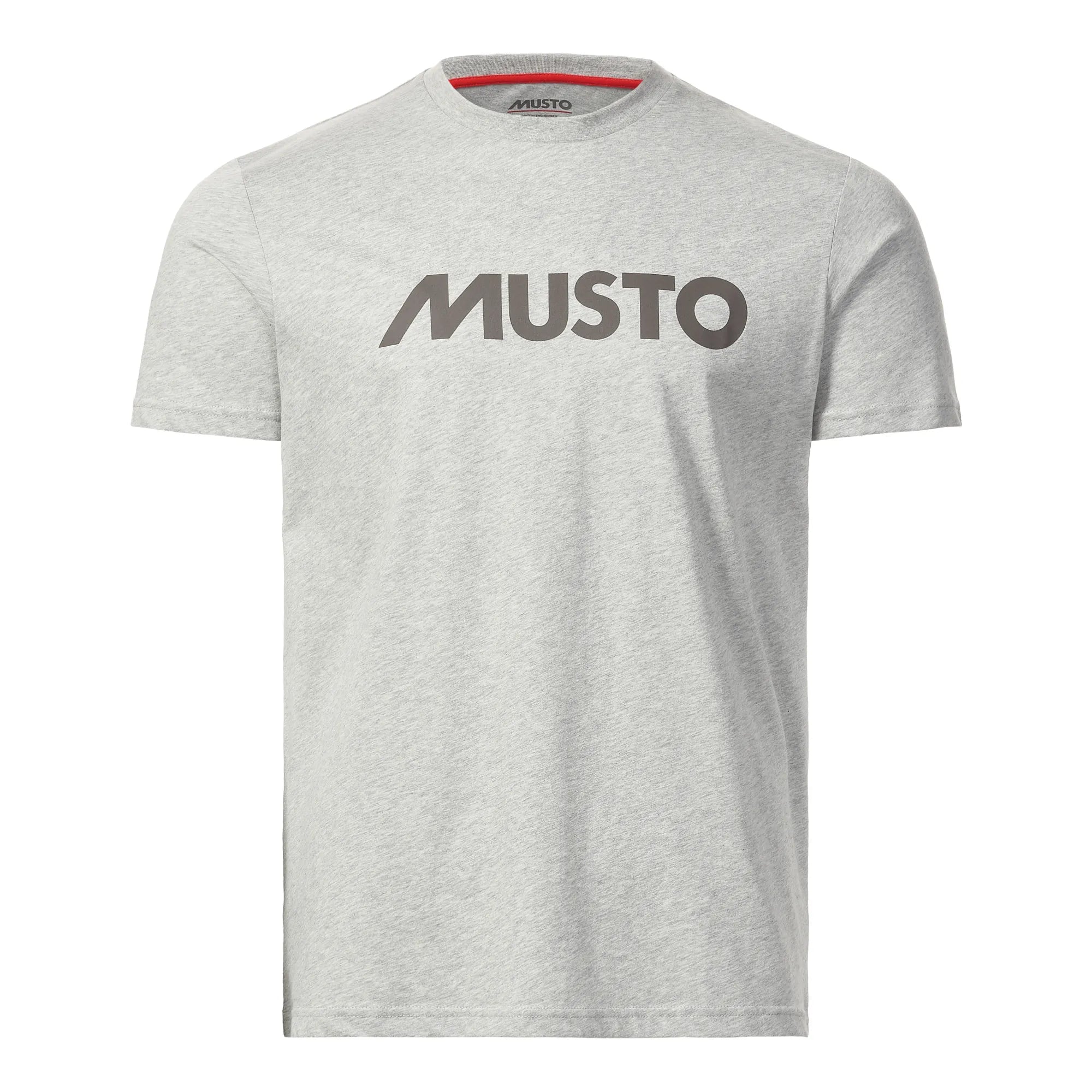 Mens Musto Logo T-Shirt - Grey Melange