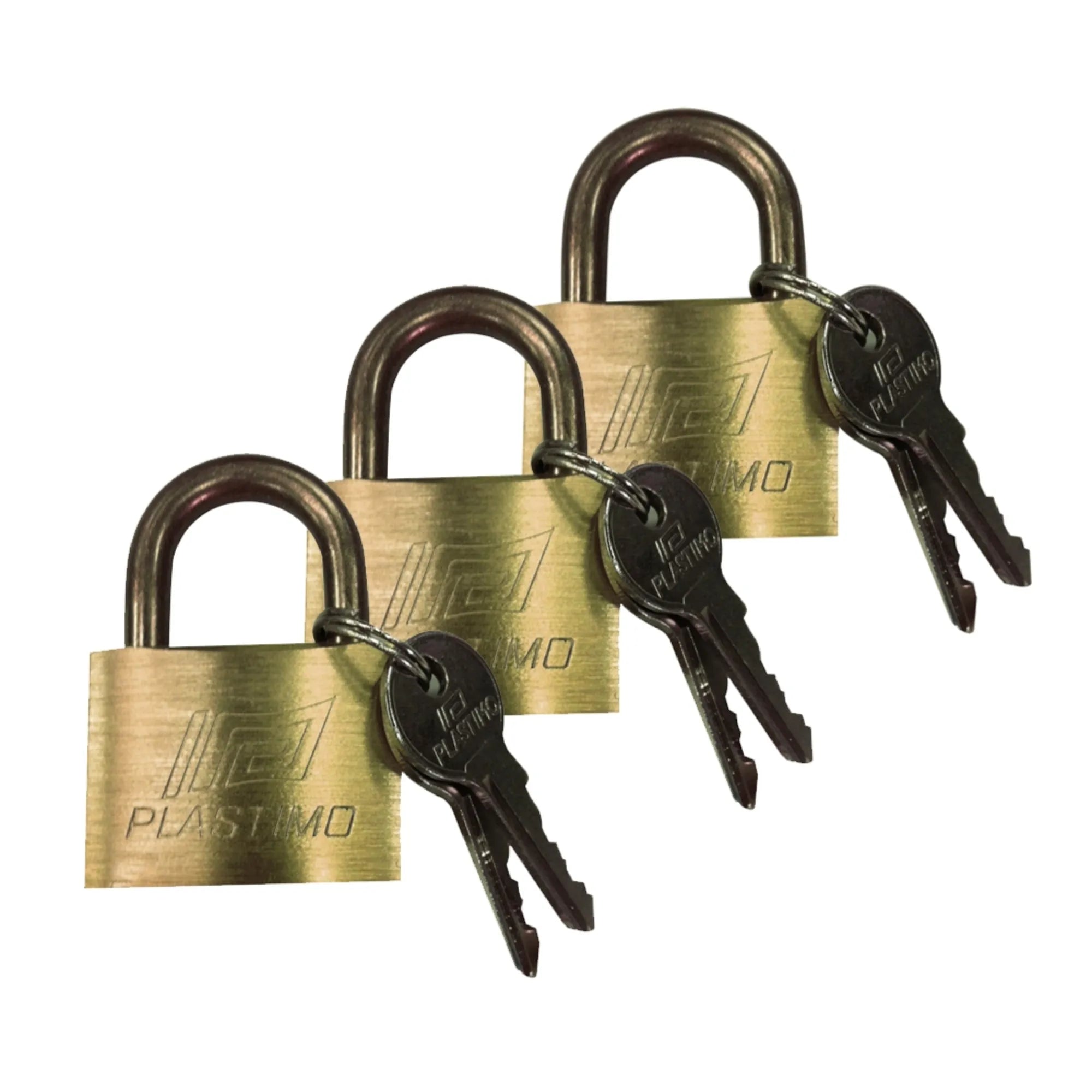 Keyed Alike Padlocks - Set of 3