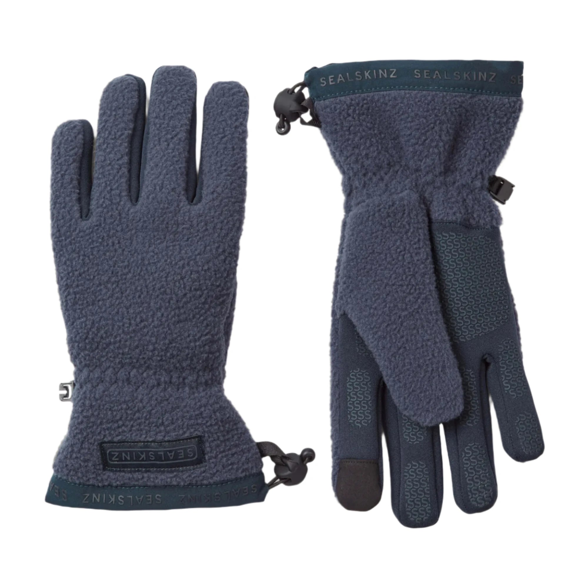 Hoveton Men's Waterproof Sherpa Fleece Gloves - Navy