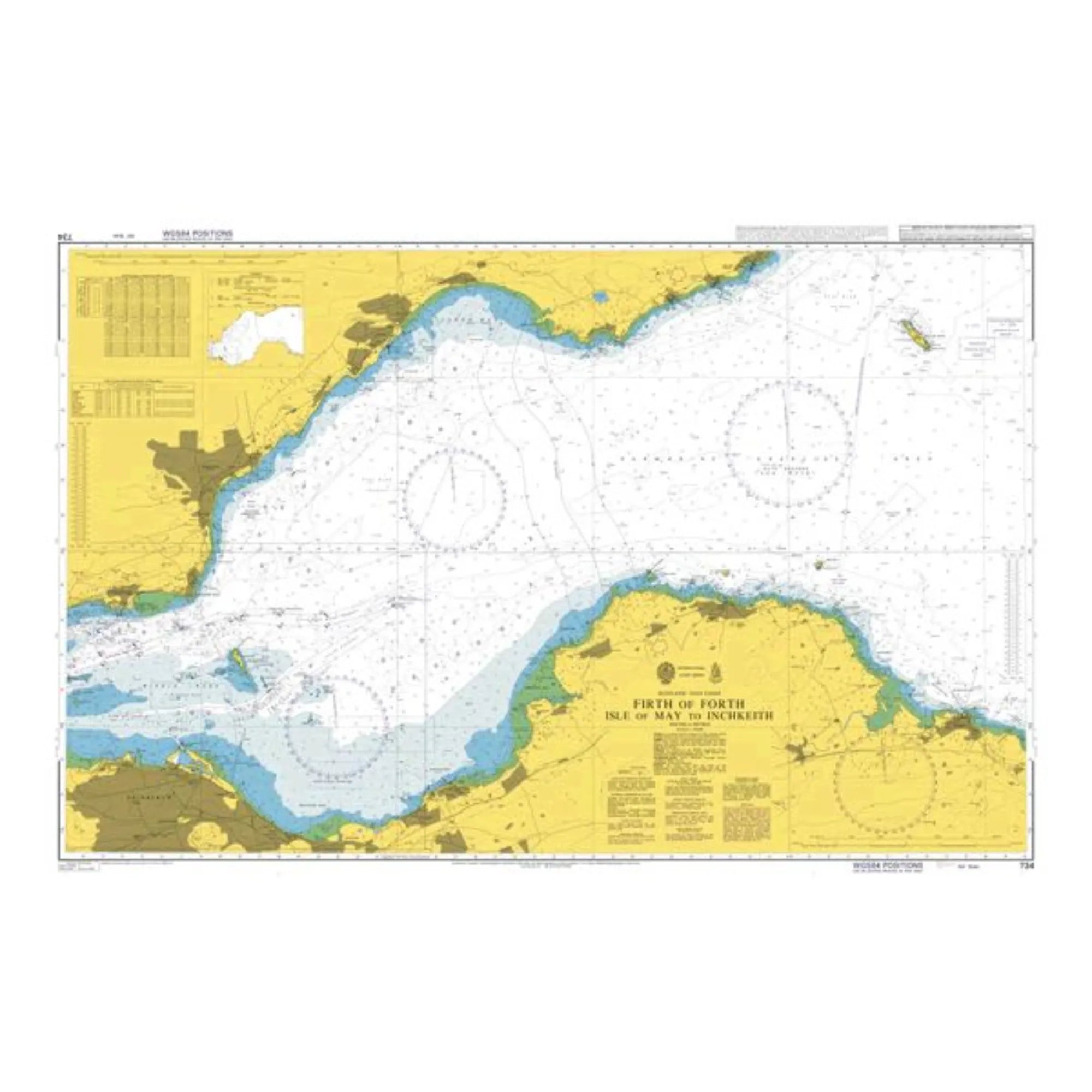 Chart 734: Firth of Forth Isle of May to Inchkeith