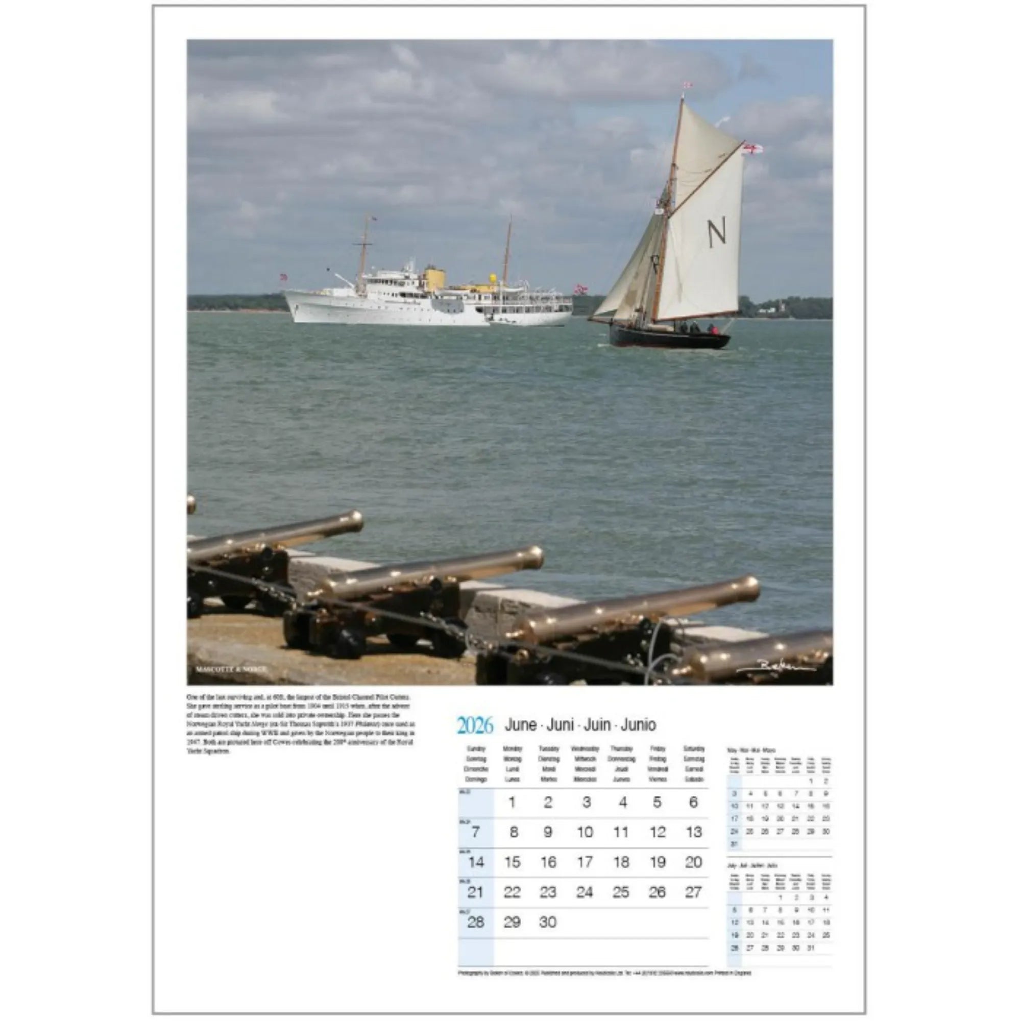 Beken of Cowes Beauty of Sail 2026 Calendar