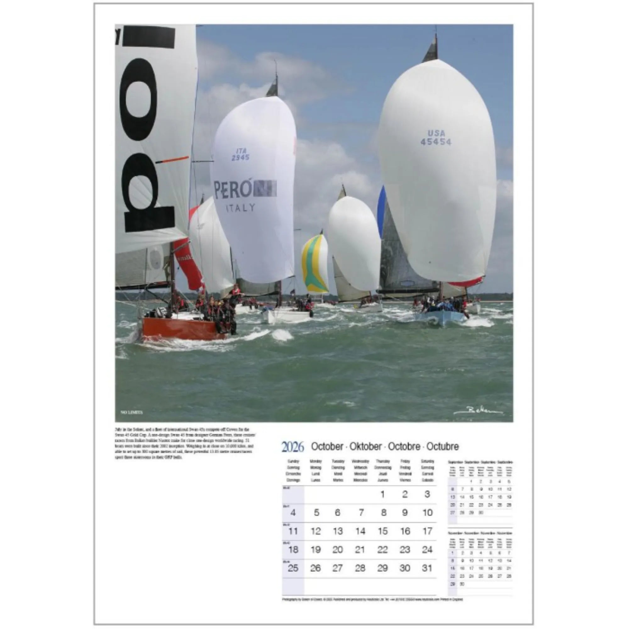 Beken of Cowes Yachting 2026 Calendar