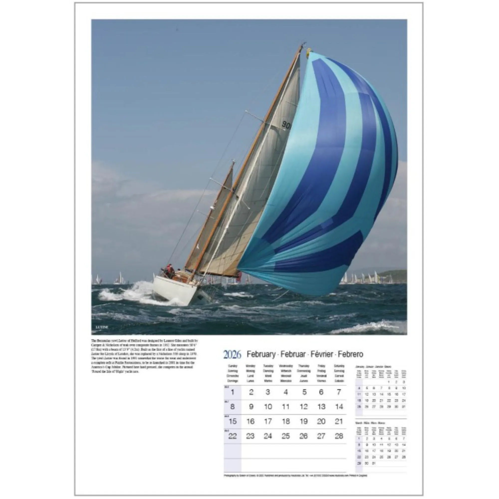 Beken of Cowes Yachting 2026 Calendar