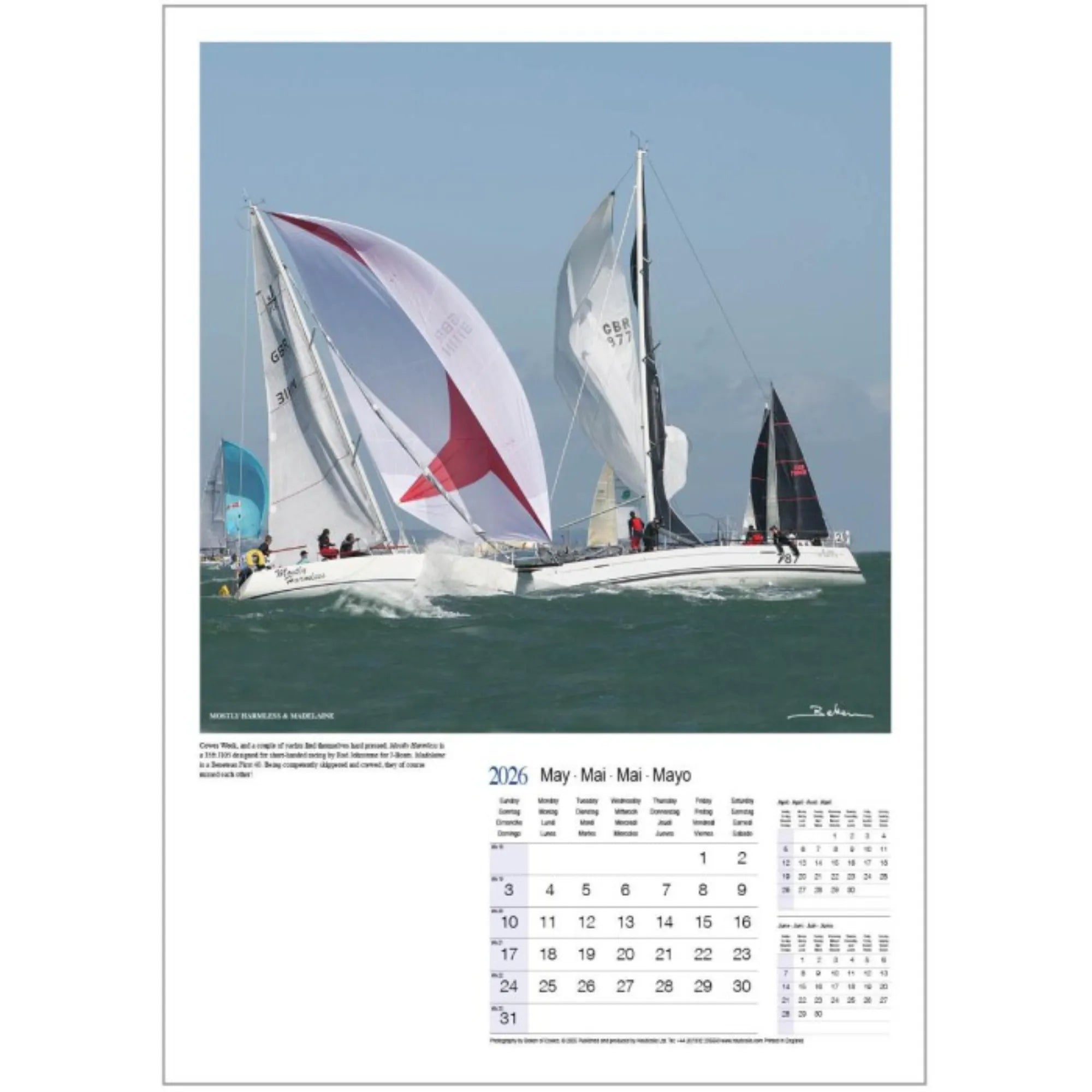 Beken of Cowes Yachting 2026 Calendar
