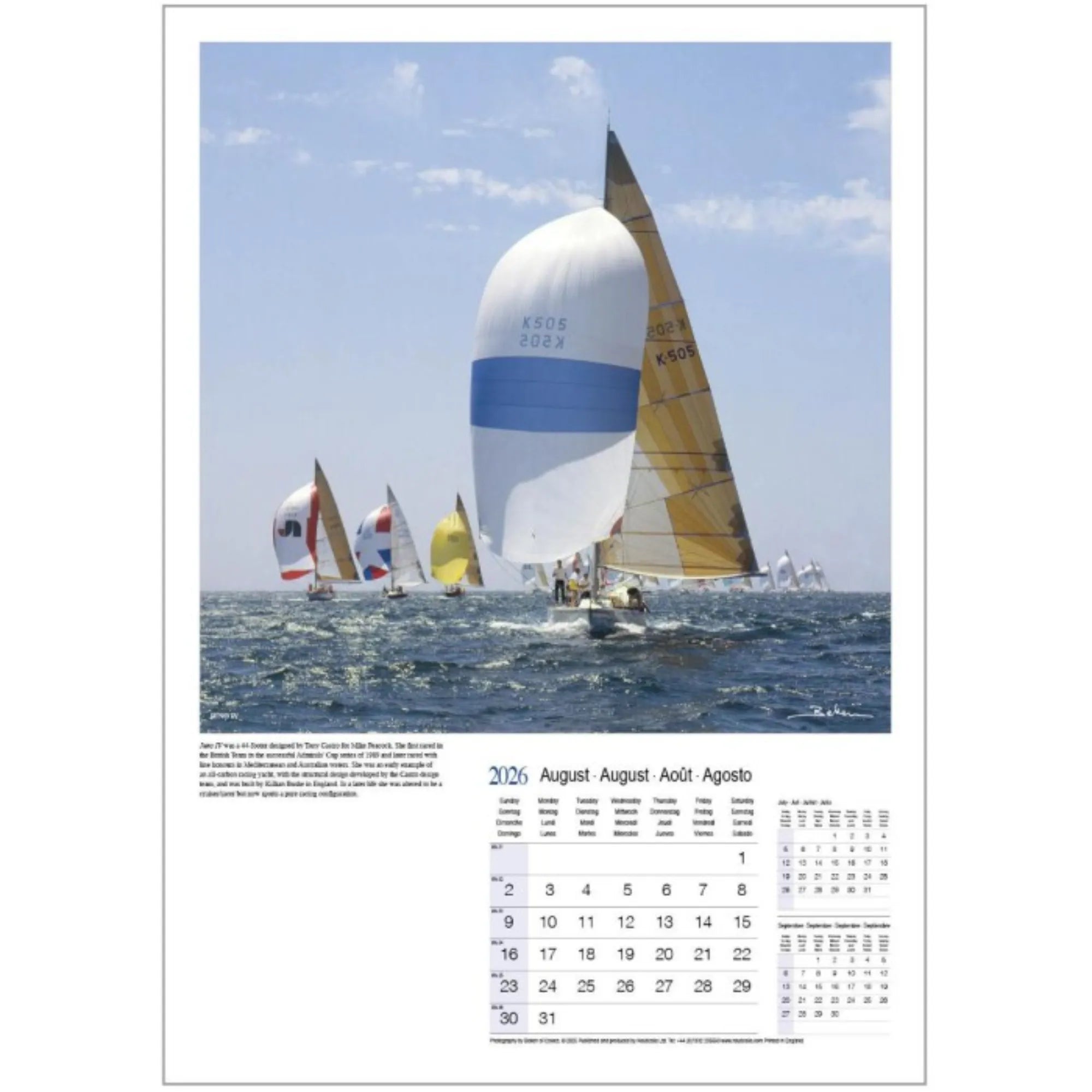 Beken of Cowes Yachting 2026 Calendar