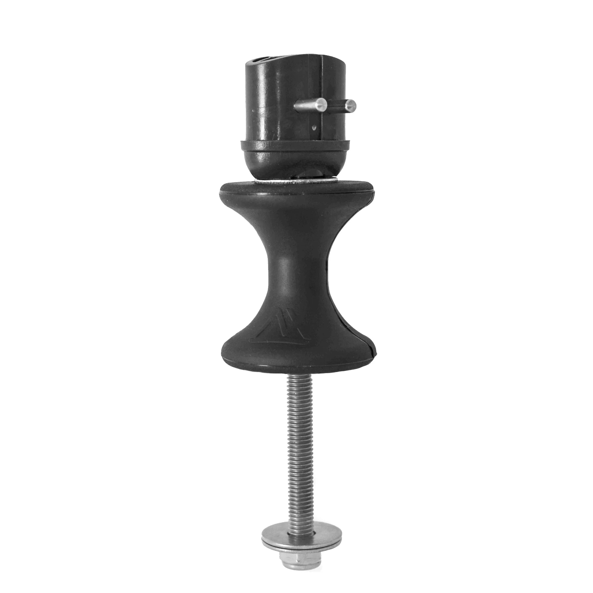 Silver A-symmetric Handle Tiller Extension with Diabolo universal joint 600-900mm