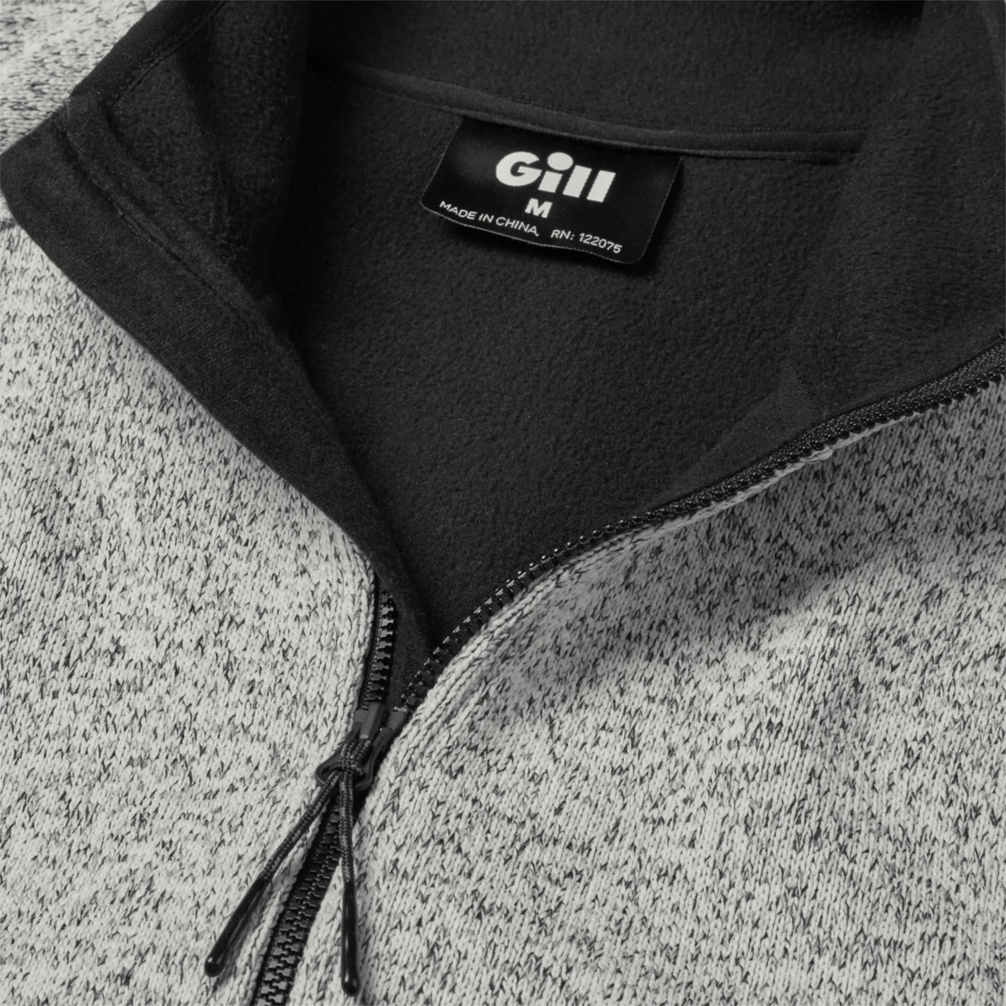Men's Knit Fleece Jacket - Grey Marl