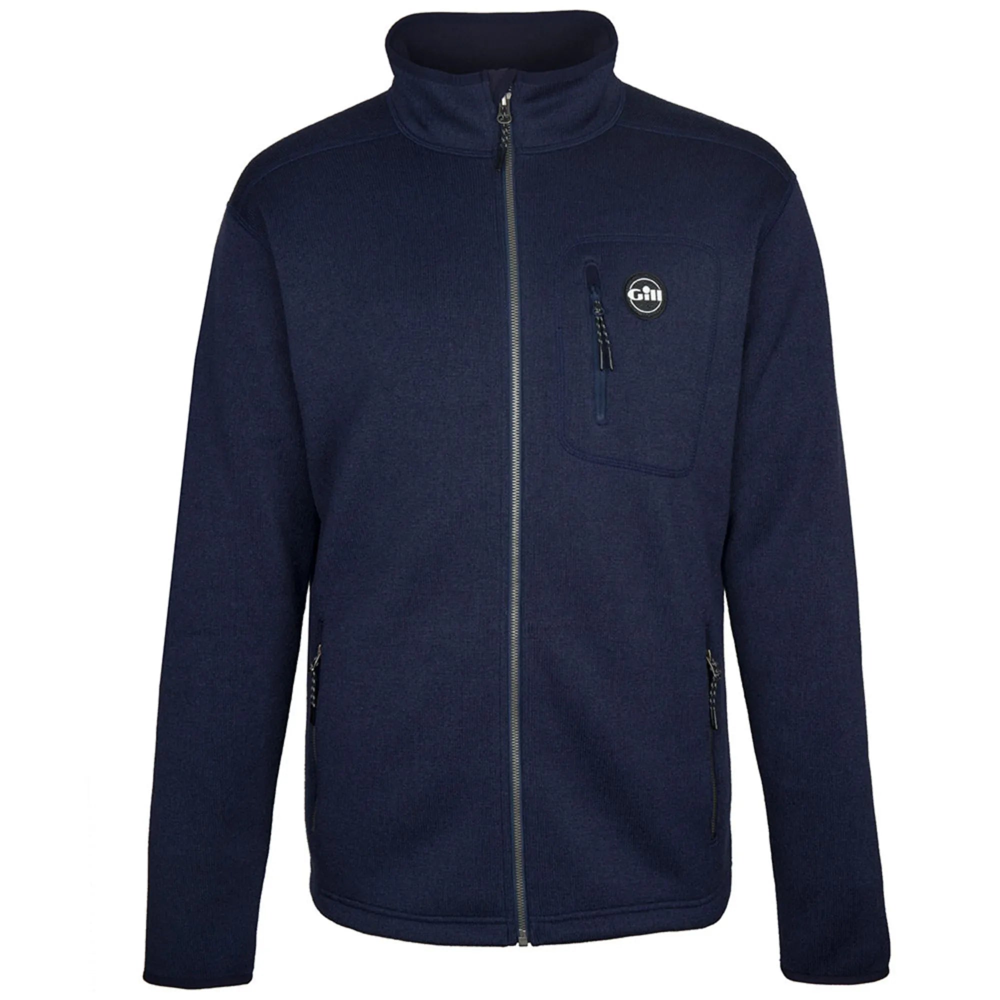 Mens Knit Fleece Jacket - Navy