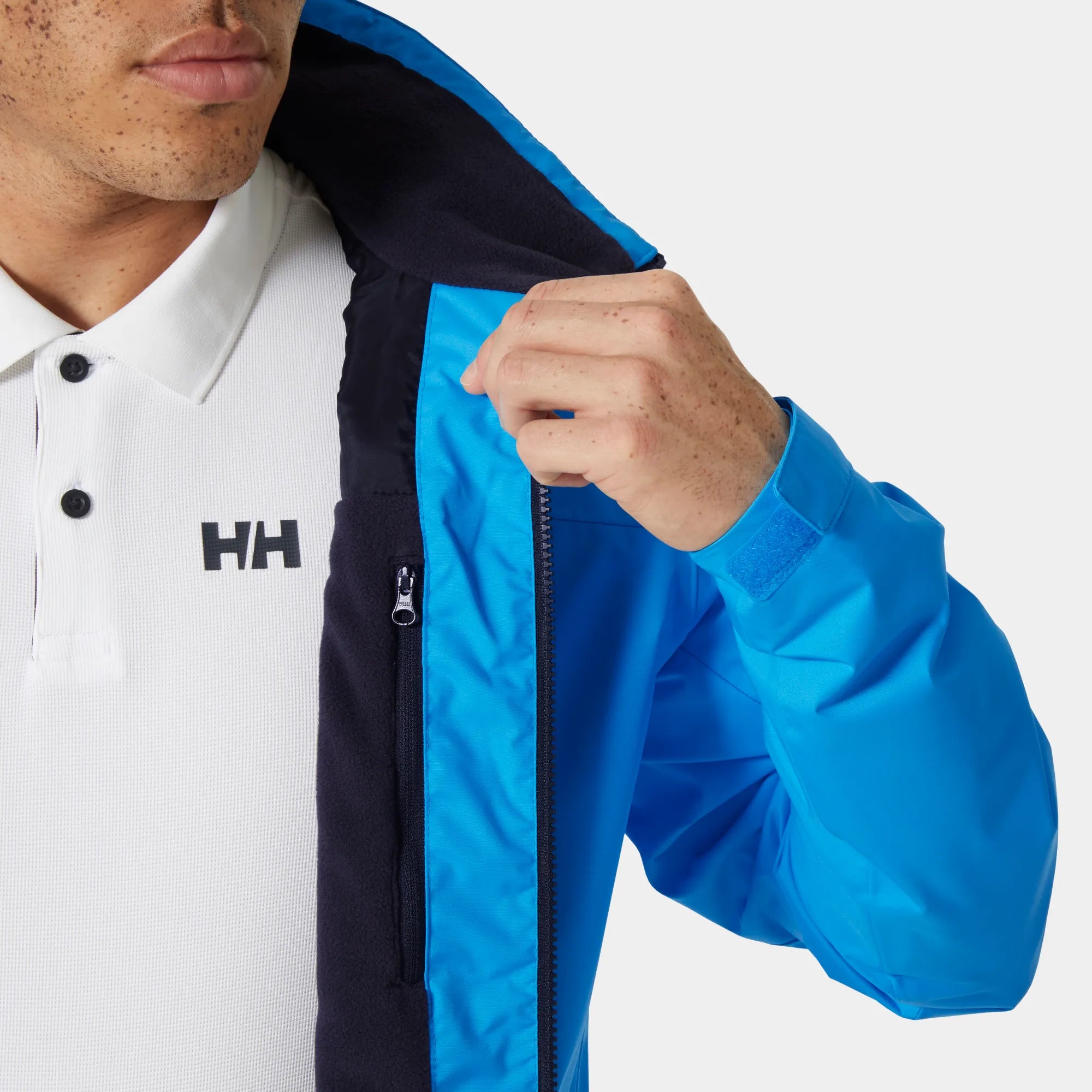 Men's Crew Hooded Midlayer Jacket 2.0 - Cyan