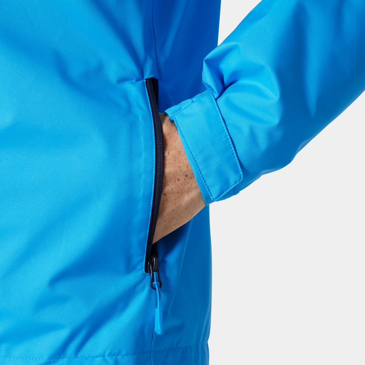 Cyan Jacket Helly Hansen Men's Crew Hooded Midlayer Jacket 2.0 - Cyan