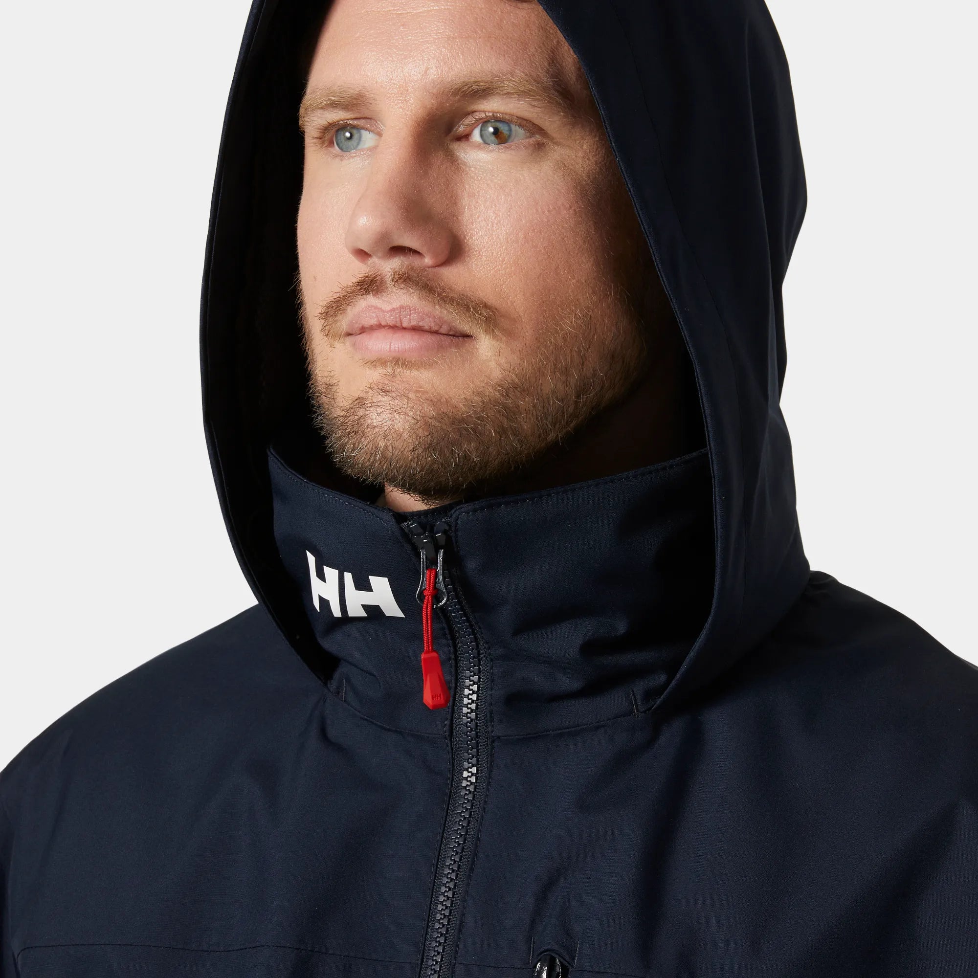 Mens Crew Hooded Midlayer Sailing Jacket 2.0 - Navy