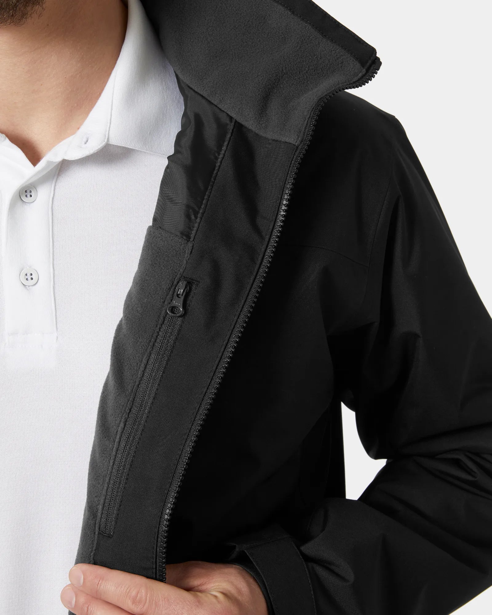 Men's Crew Midlayer Sailing Jacket - Black