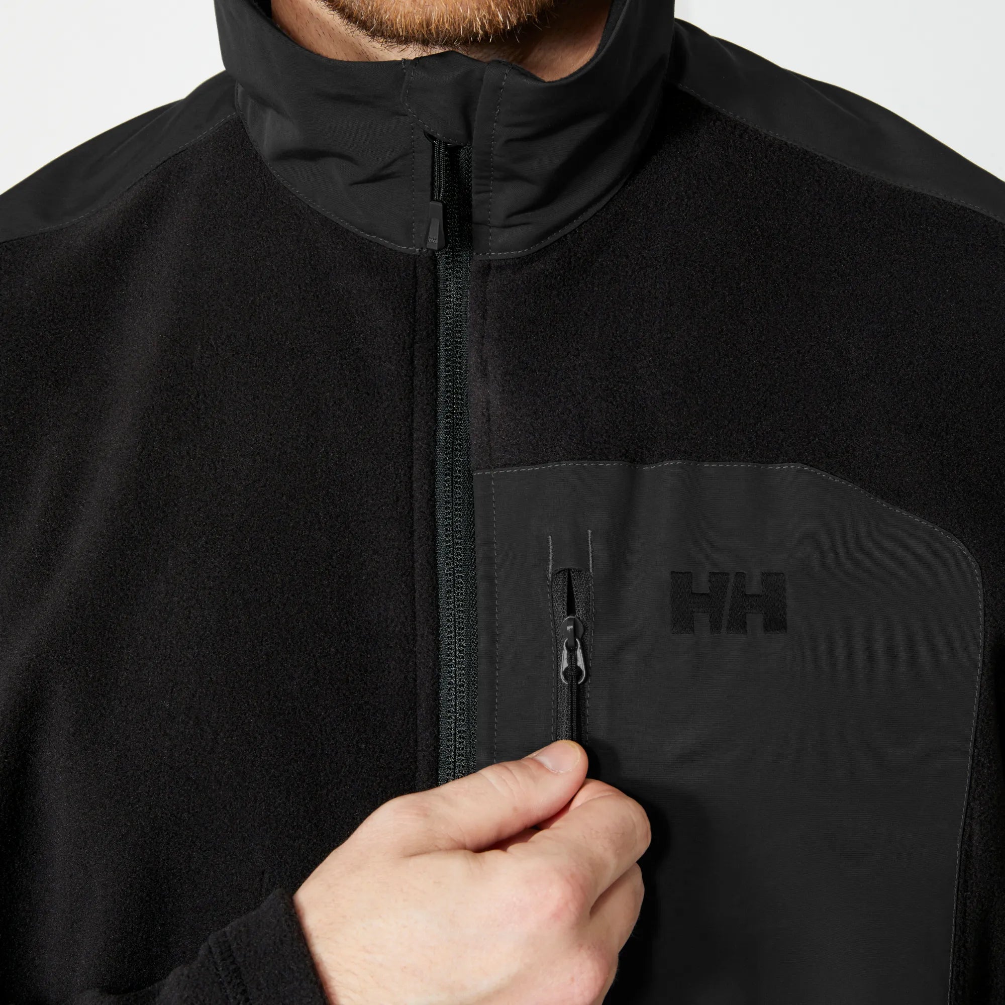 Men's Daybreaker Block Microfleece Jacket - Black