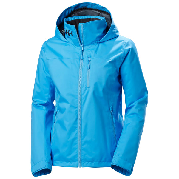 Helly Hansen Women's Crew Hooded Midlayer Jacket Cyan