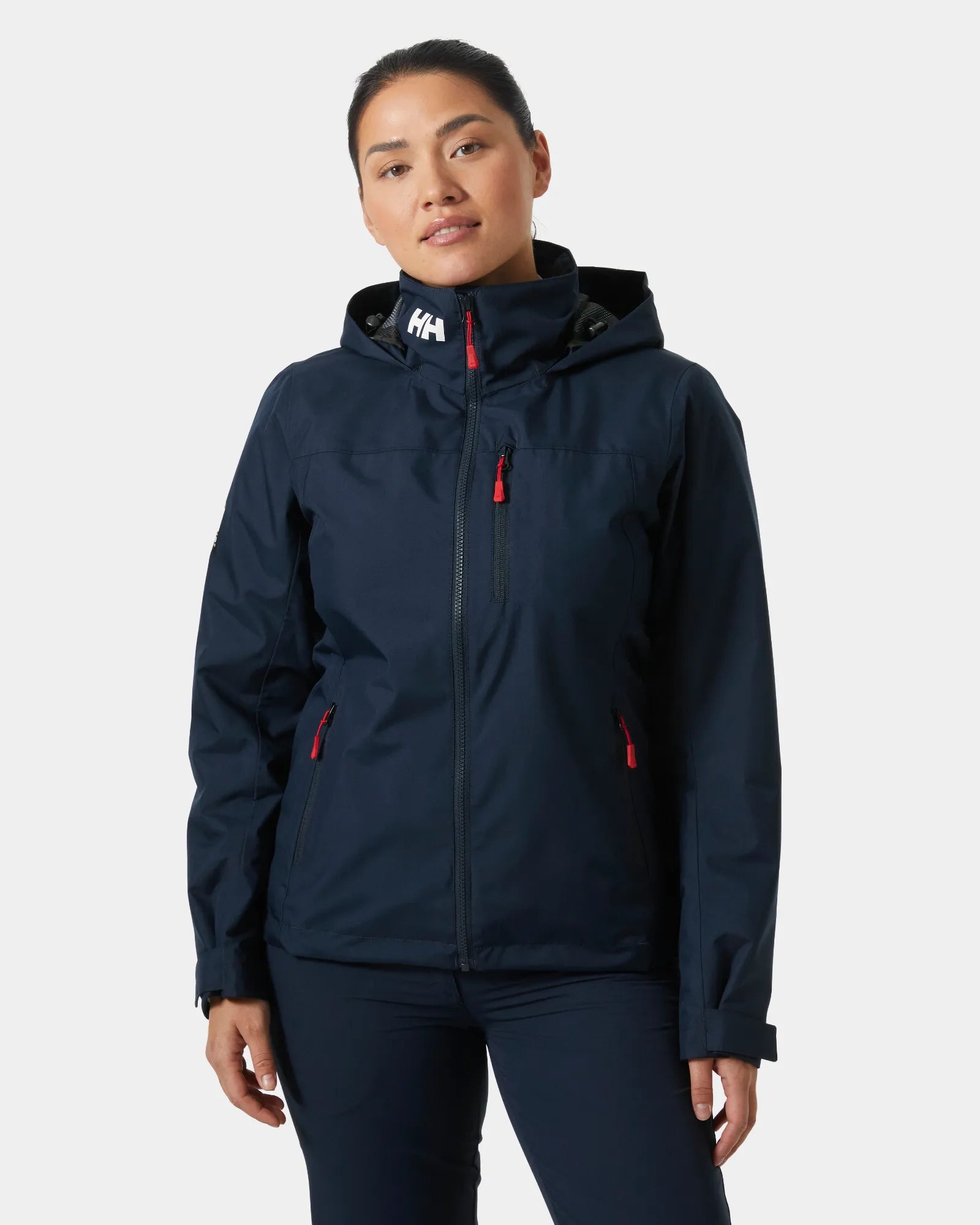 Women's Crew Hooded Midlayer Sailing Jacket - Navy