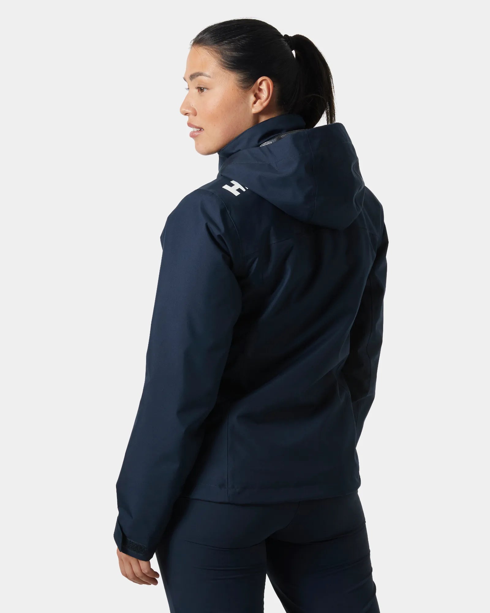 Women's Crew Hooded Midlayer Sailing Jacket - Navy
