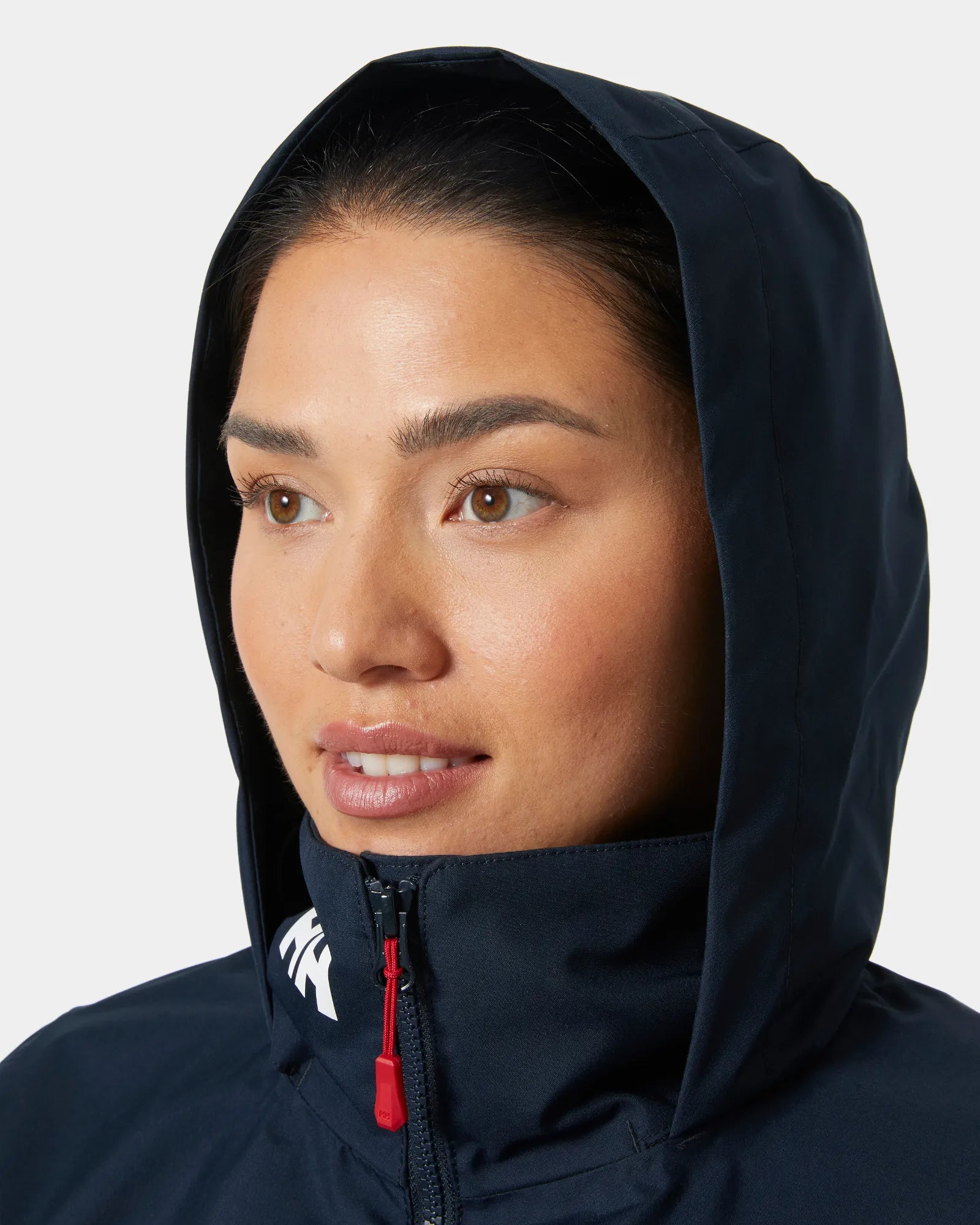 Women's Crew Hooded Midlayer Sailing Jacket - Navy