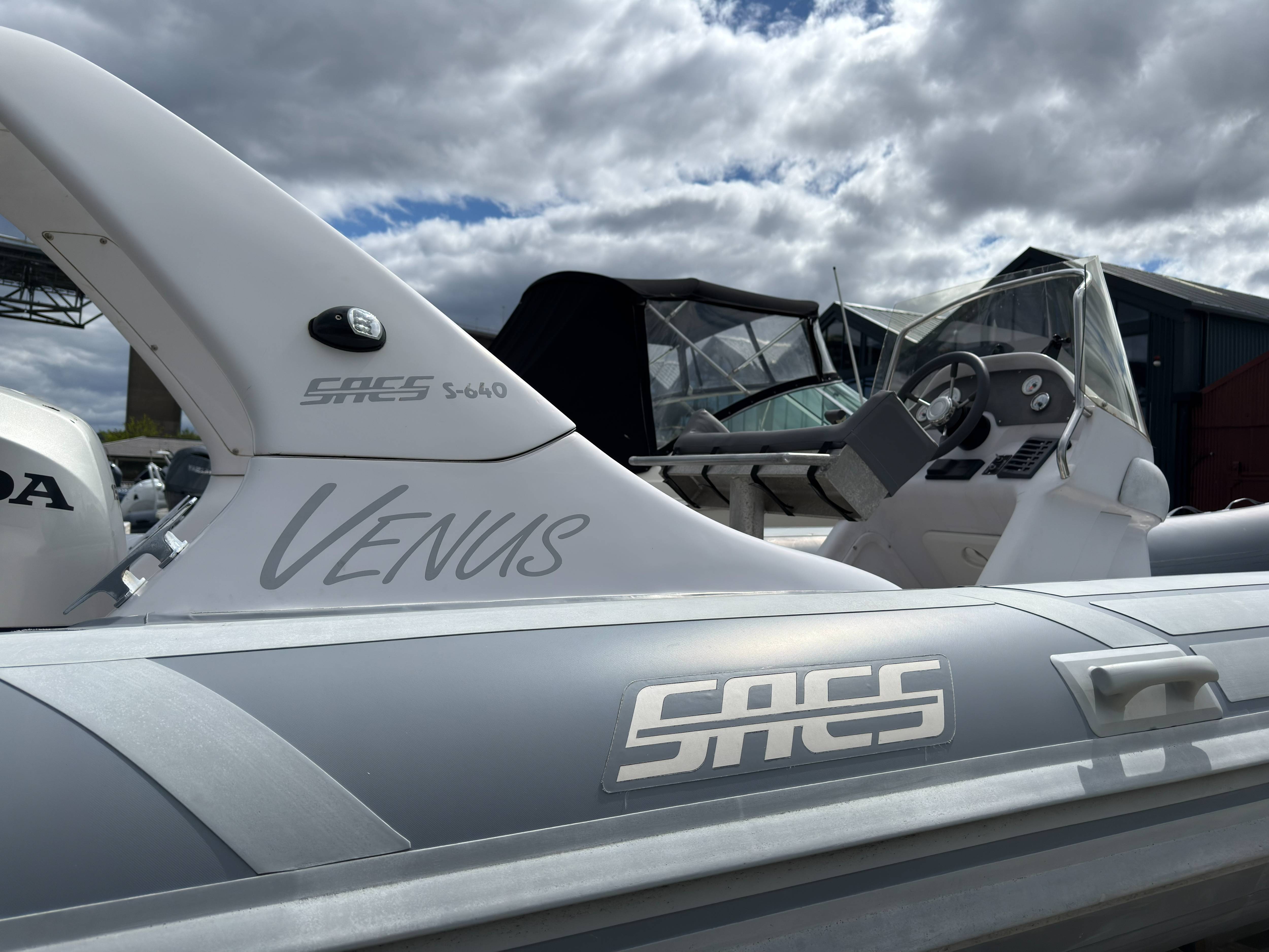 1997 SACS S640 RIB with 150hp Honda 4-stroke Outboard