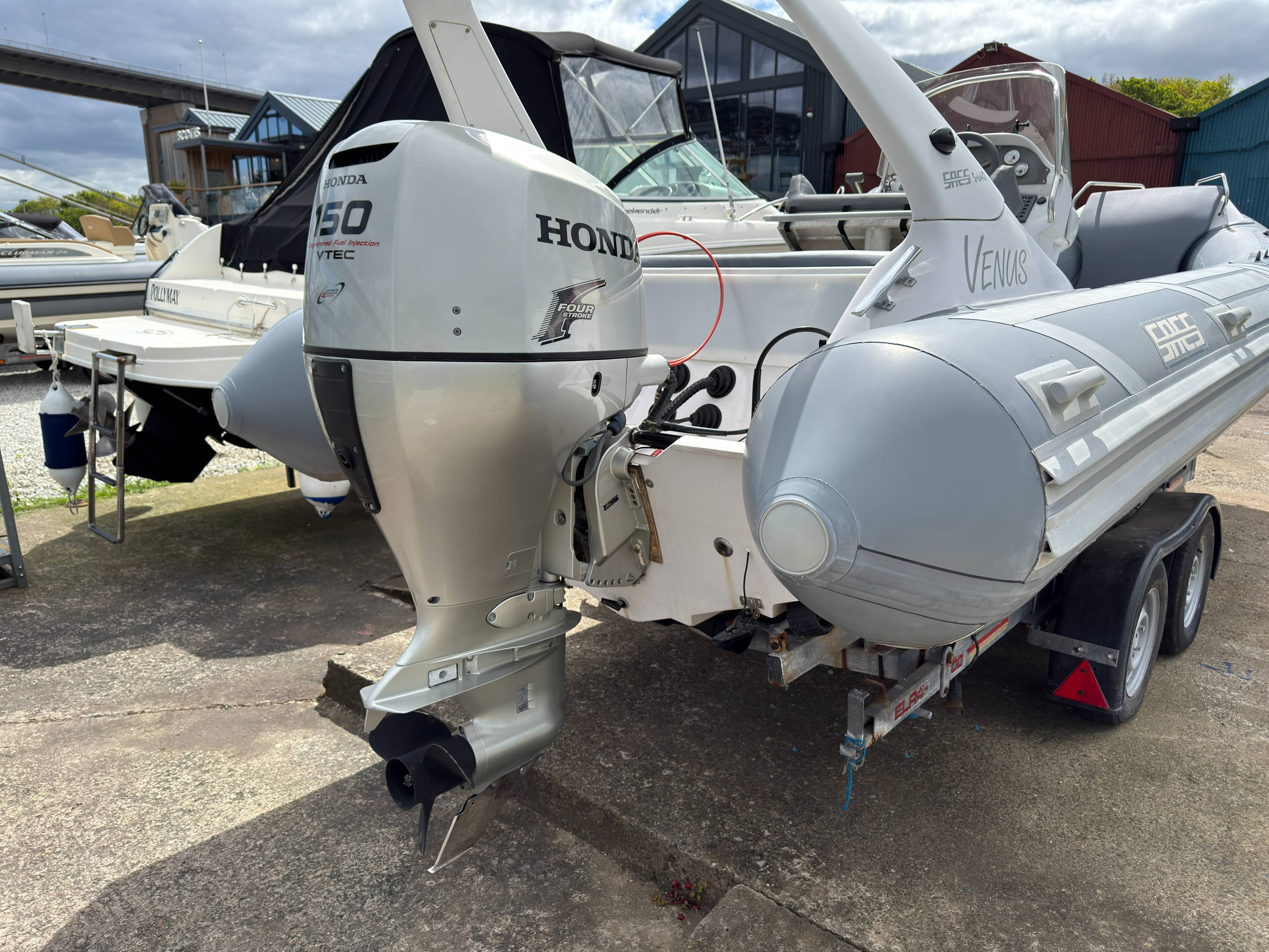 1997 SACS S640 RIB with 150hp Honda 4-stroke Outboard