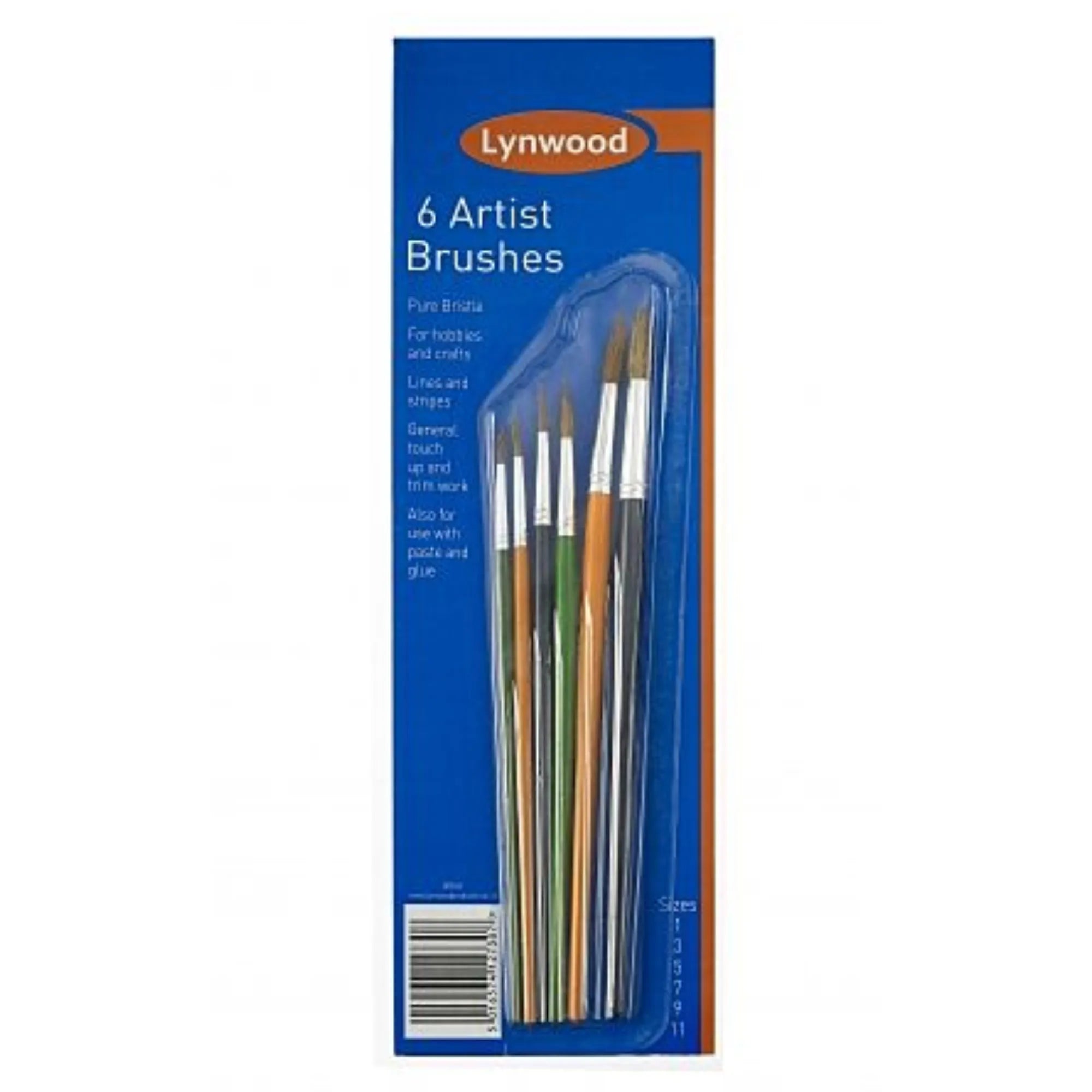 6 Artists Brushes