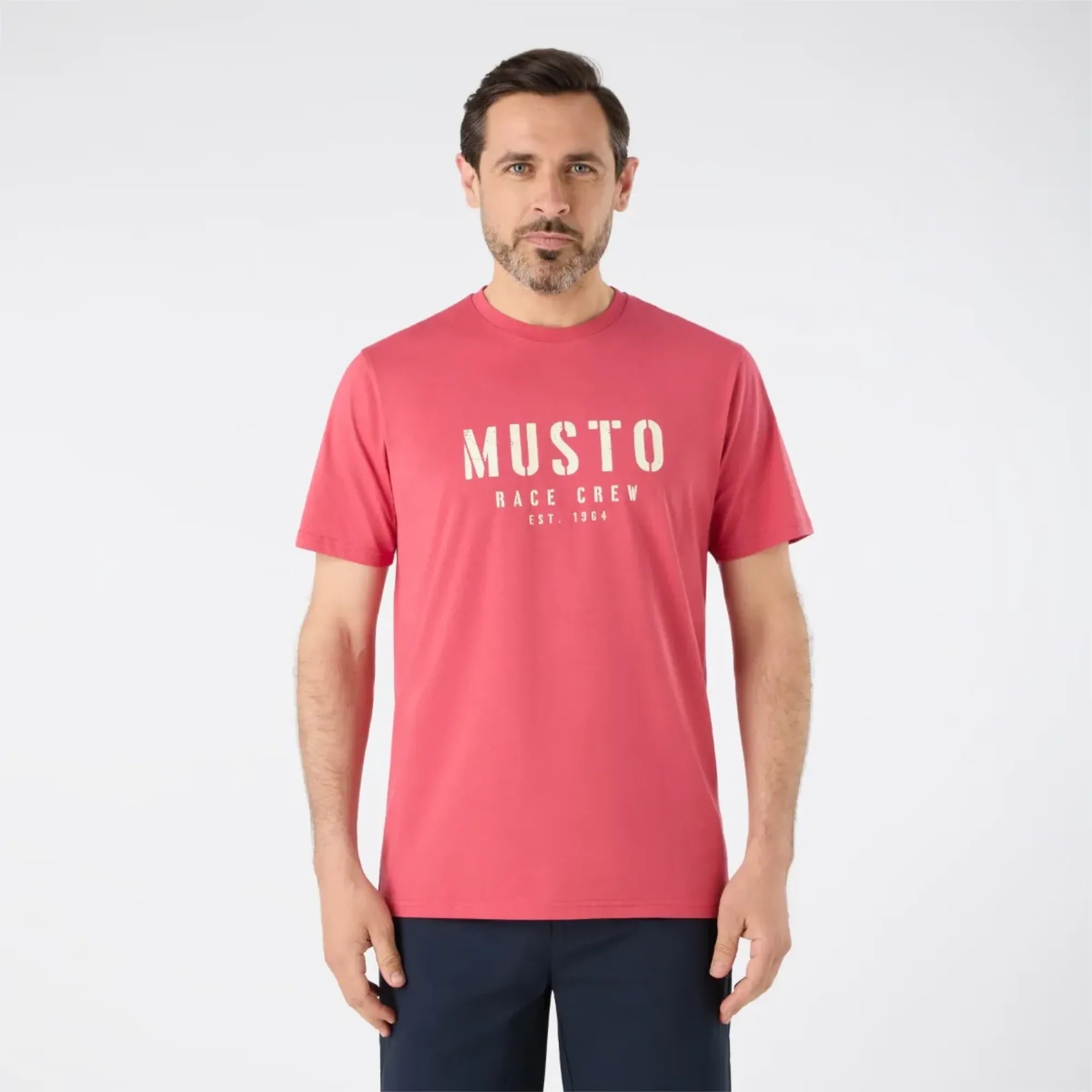 Men's Classic Musto Short Sleeve T-Shirt - Sweet Raspberry