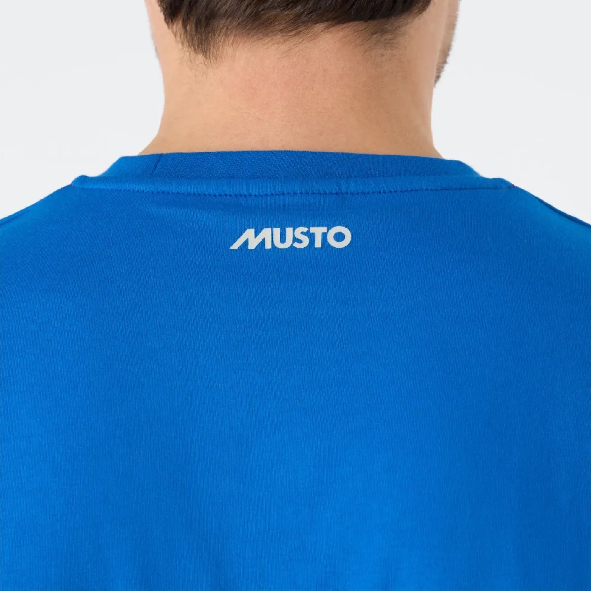 Men's Musto Logo T-Shirt - Aruba Blue