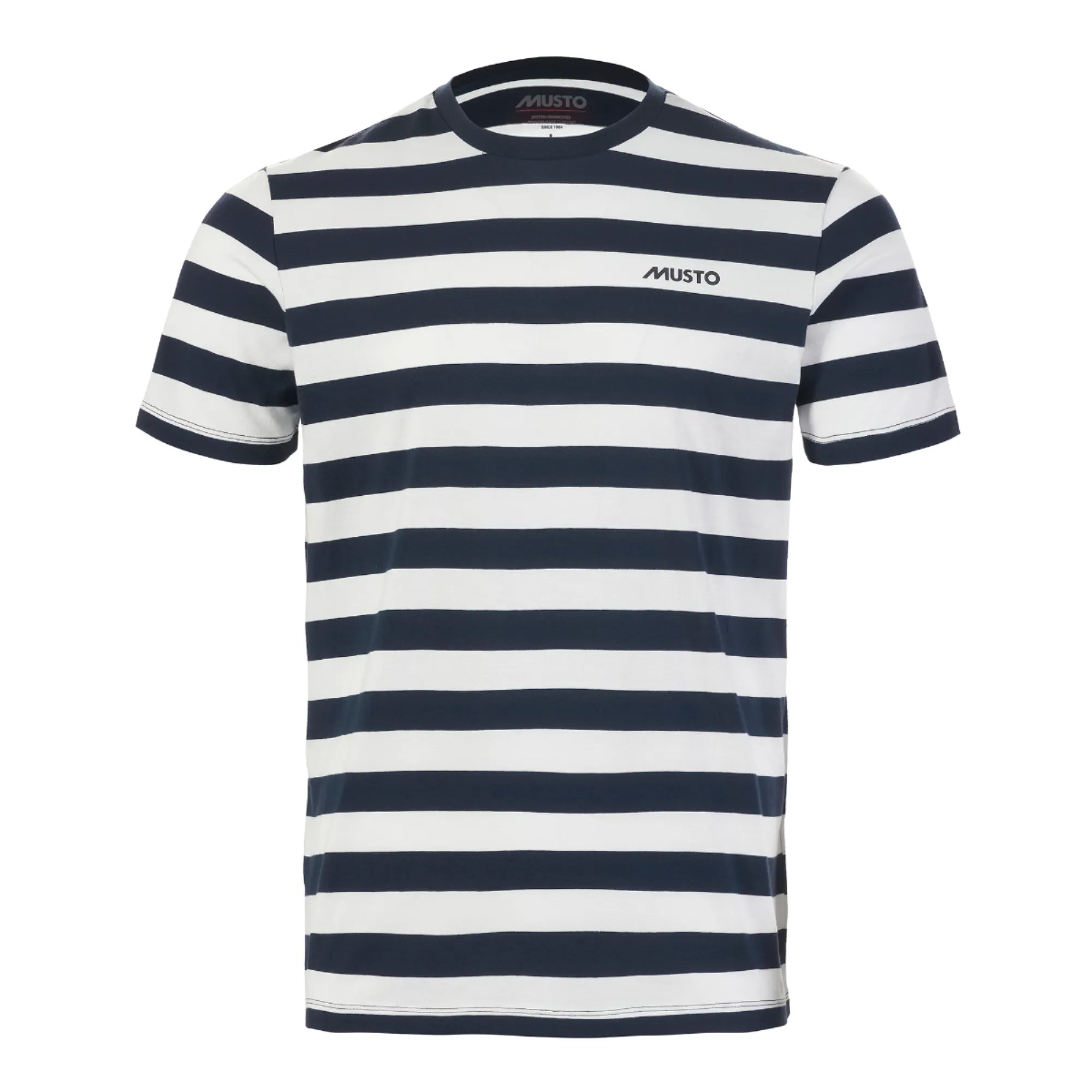 Men's Classic Striped Short Sleeve T-Shirt - Navy/White
