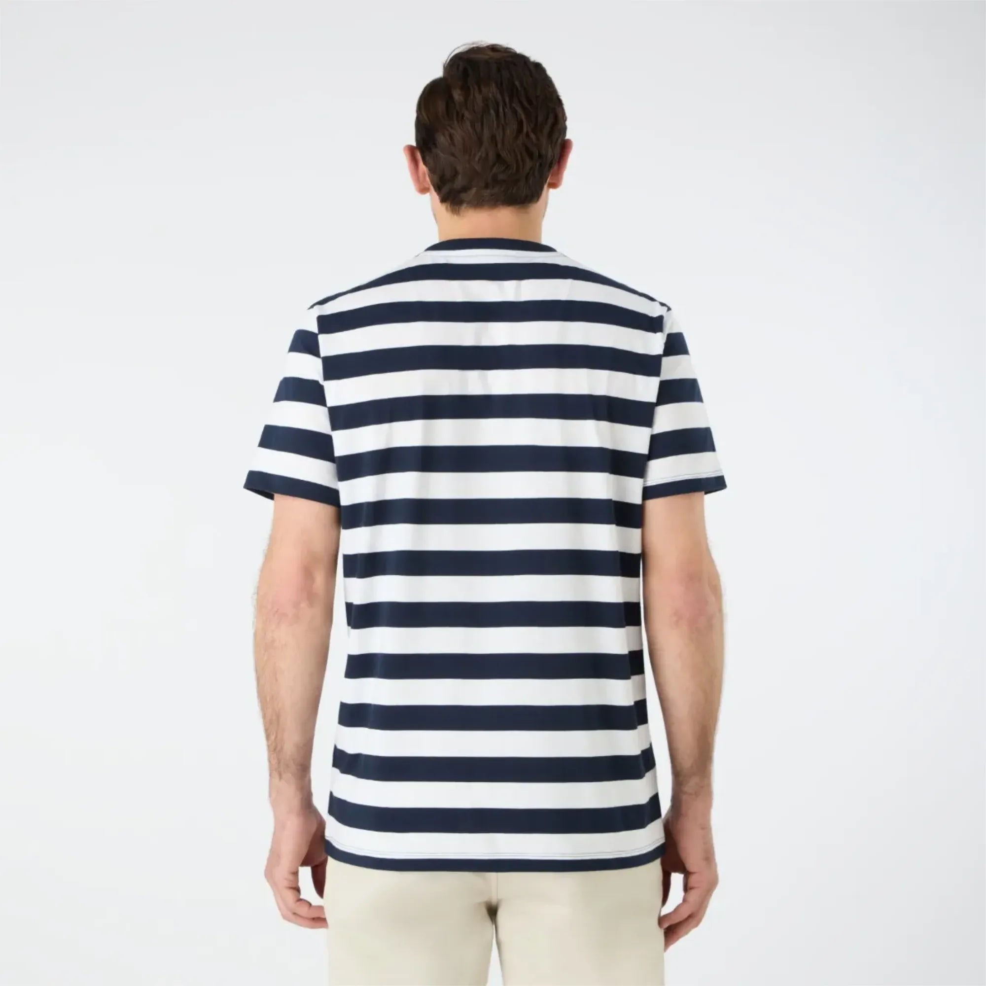 Men's Classic Striped Short Sleeve T-Shirt - Navy/White
