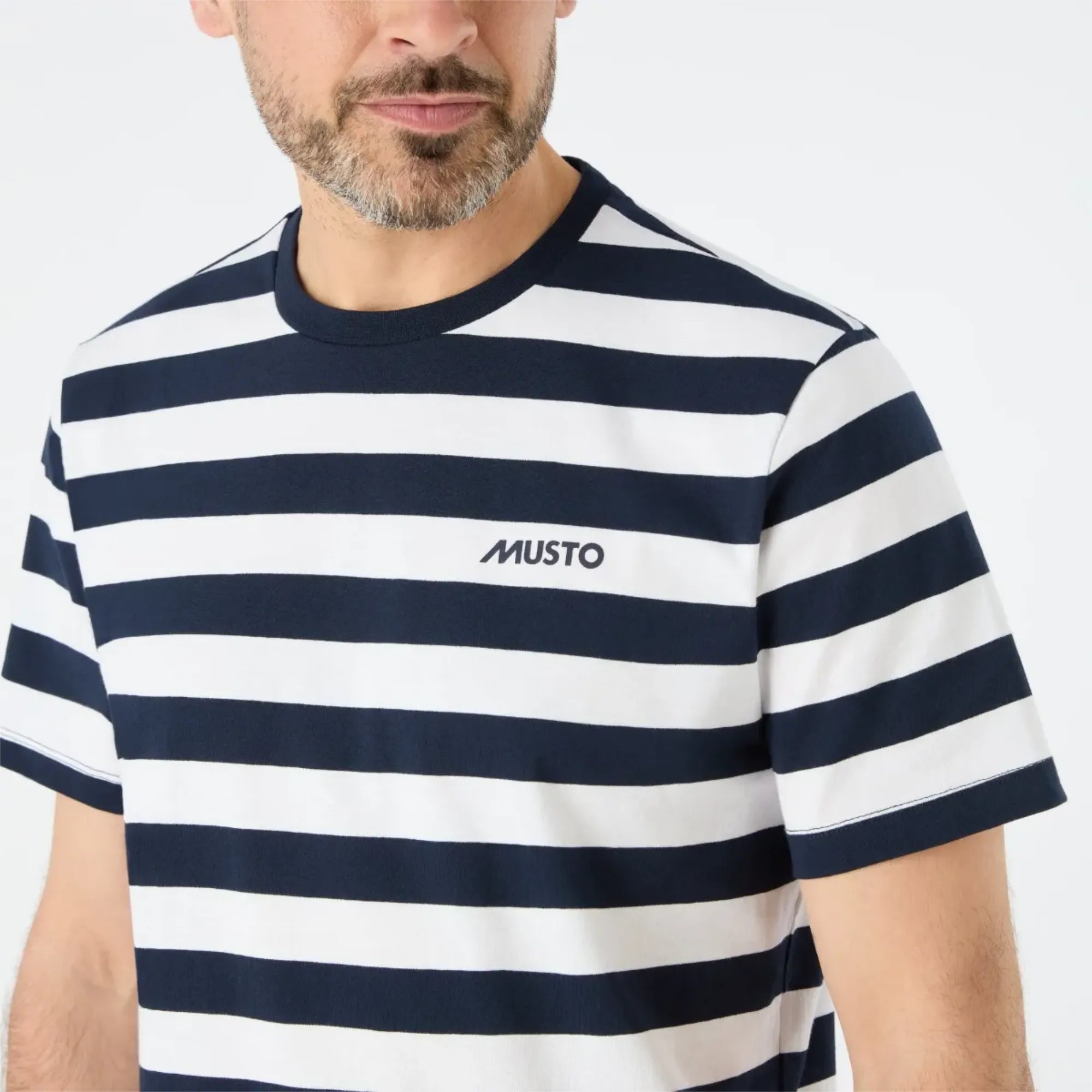 Men's Classic Striped Short Sleeve T-Shirt - Navy/White