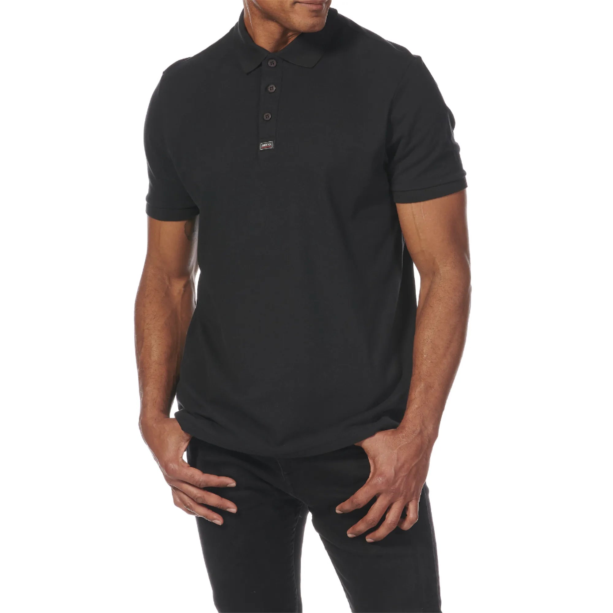 Men's Essential Pique Polo Shirt - Black