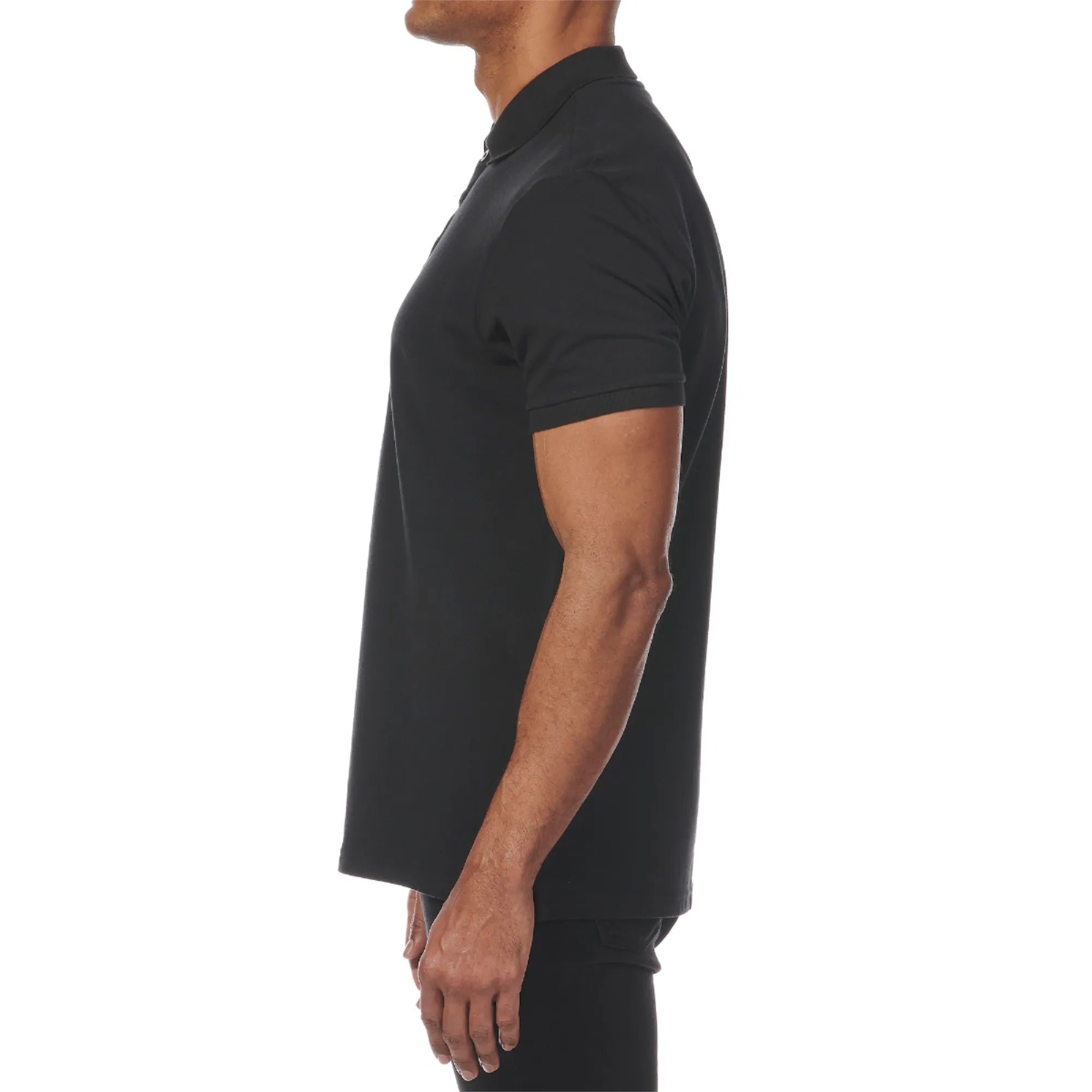 Men's Essential Pique Polo Shirt - Black