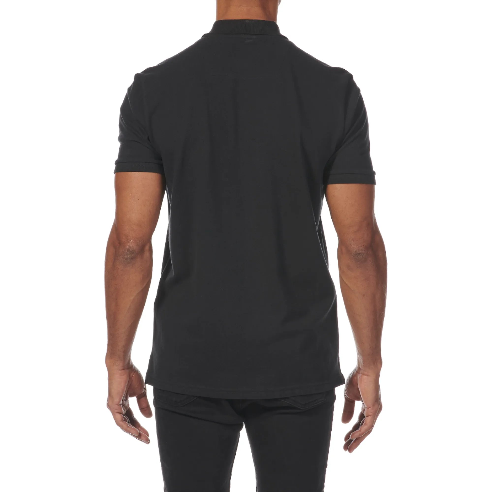 Men's Essential Pique Polo Shirt - Black