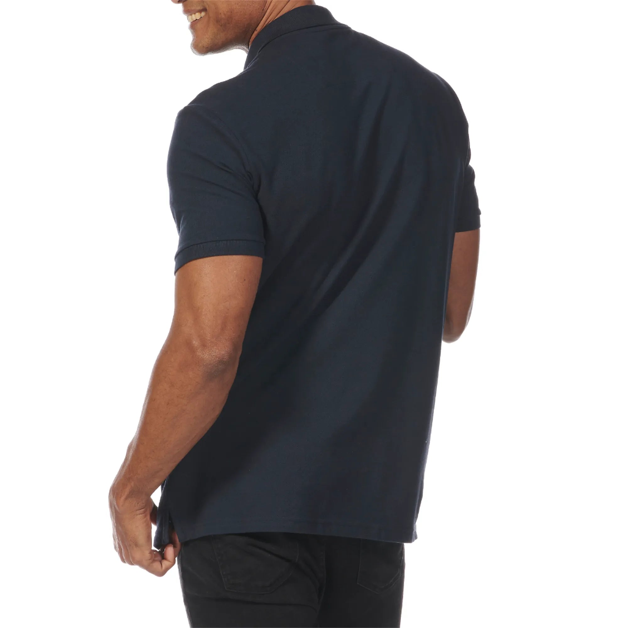 Men's Essential Pique Polo Shirt - Navy