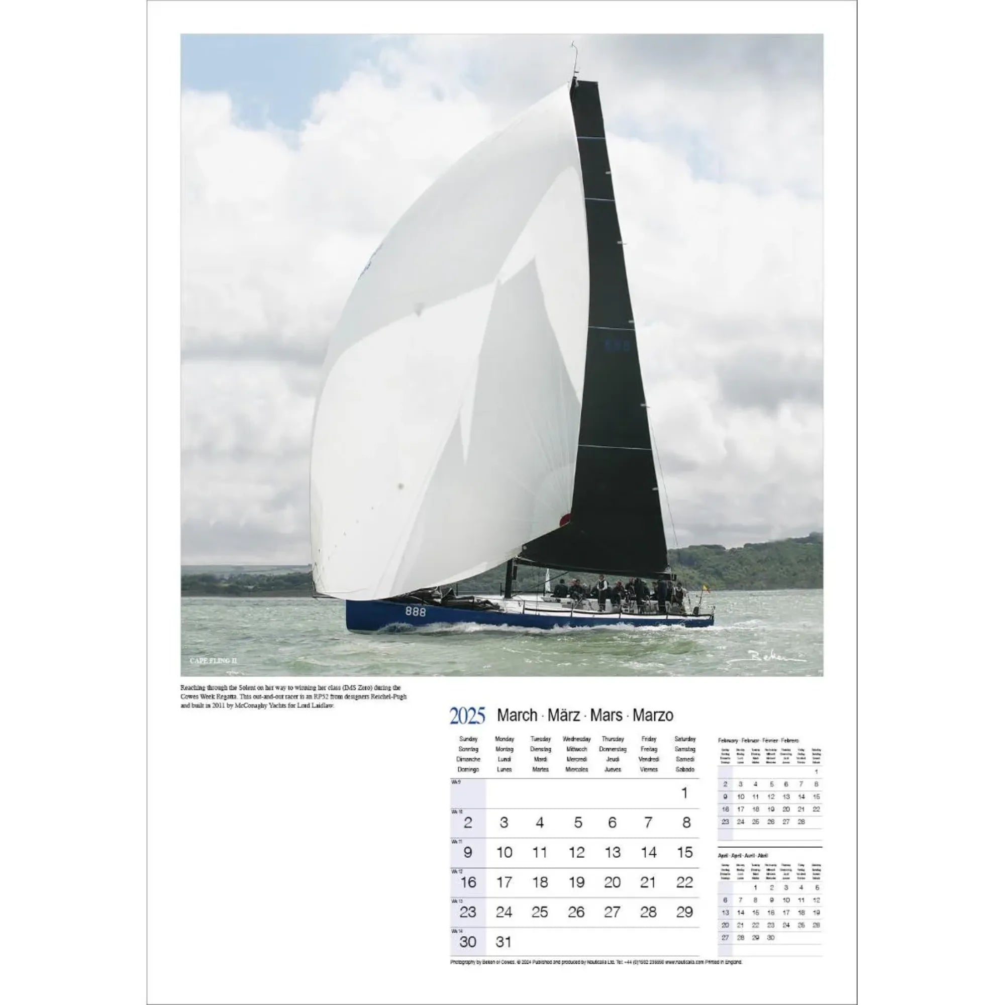 Beken of Cowes 2025 Yachting Calendar