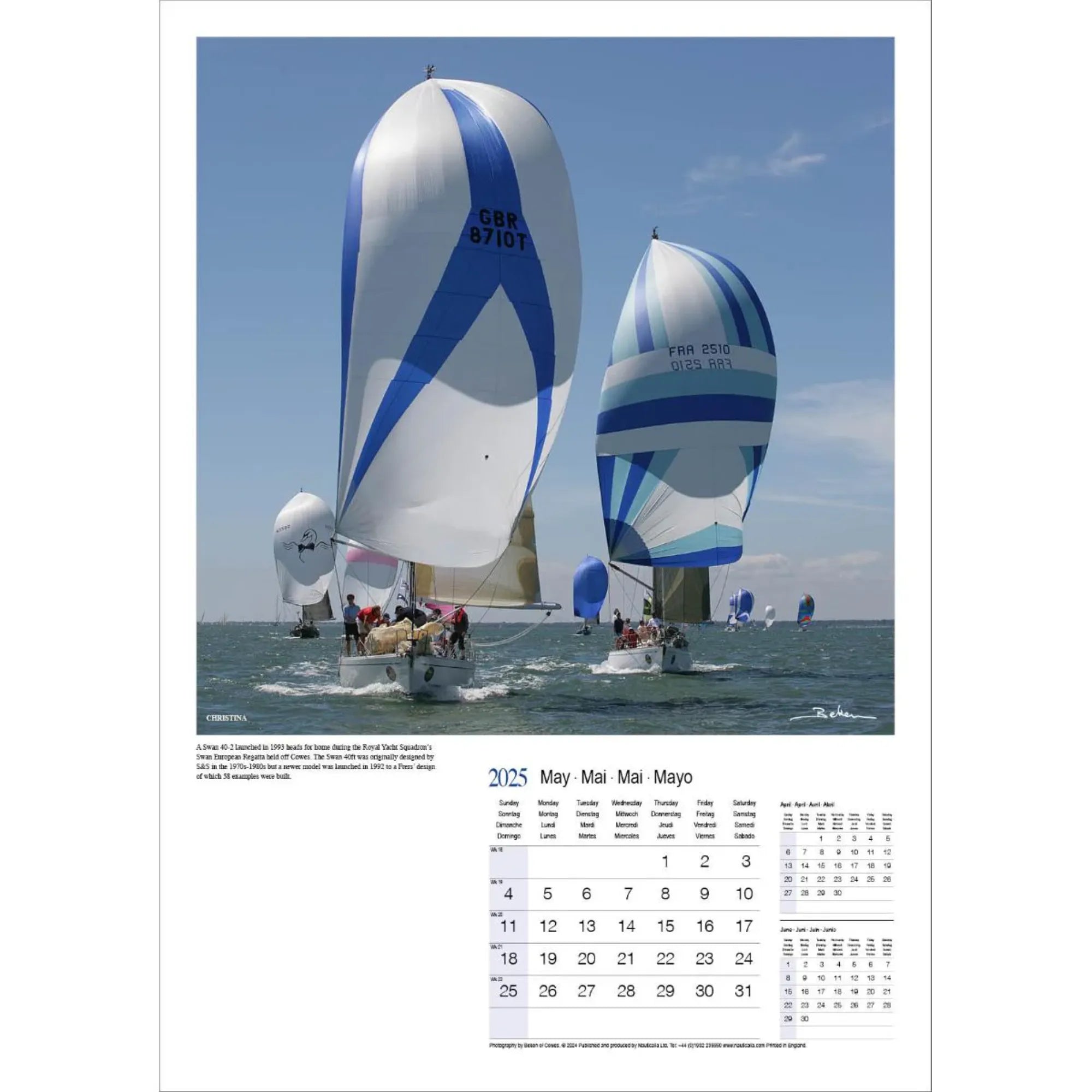 Beken of Cowes 2025 Yachting Calendar