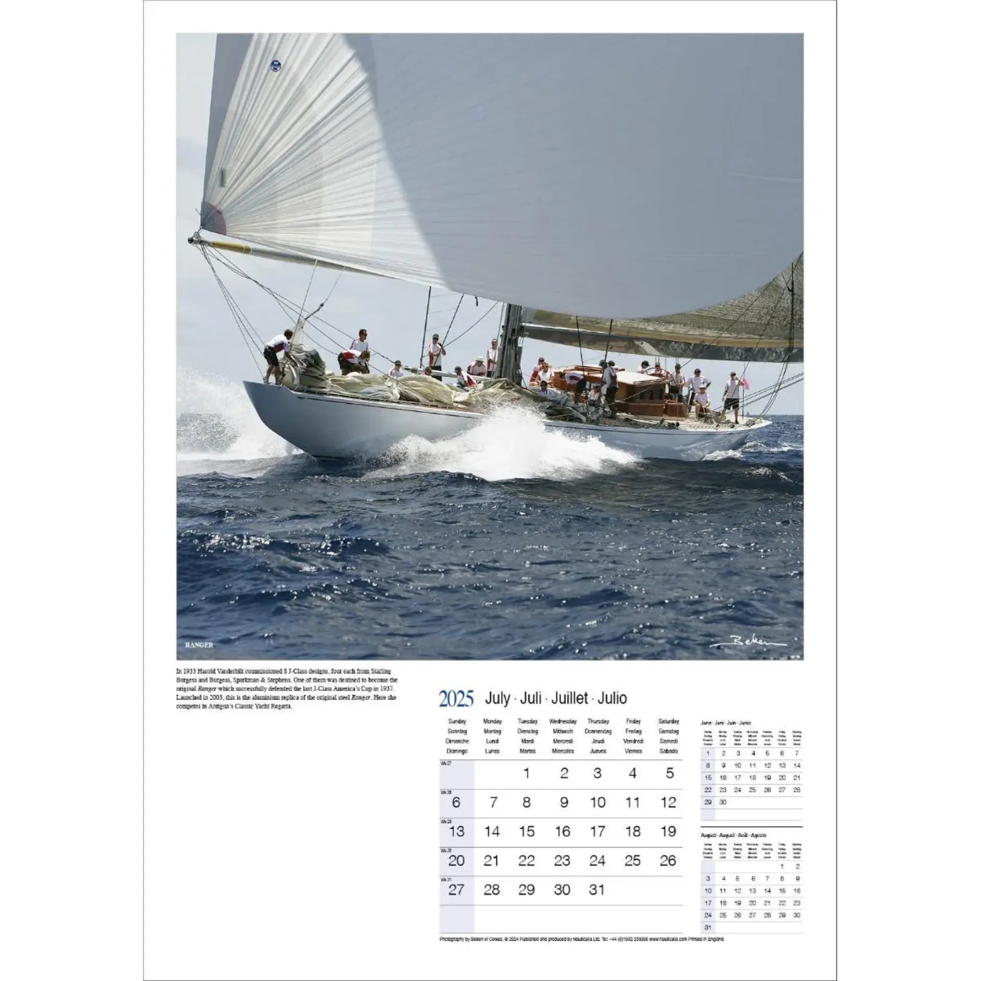Beken of Cowes 2025 Yachting Calendar