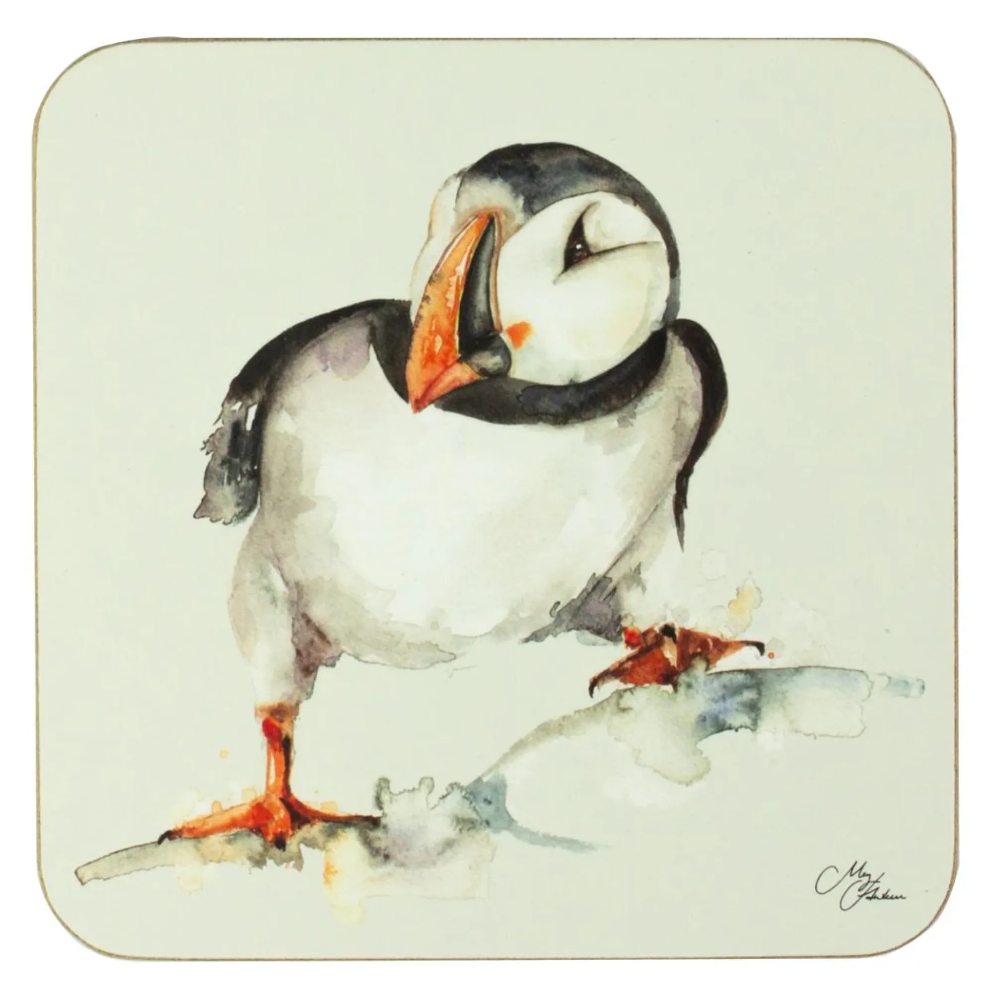Meg Hawkins Puffin Coasters (Set of 4)