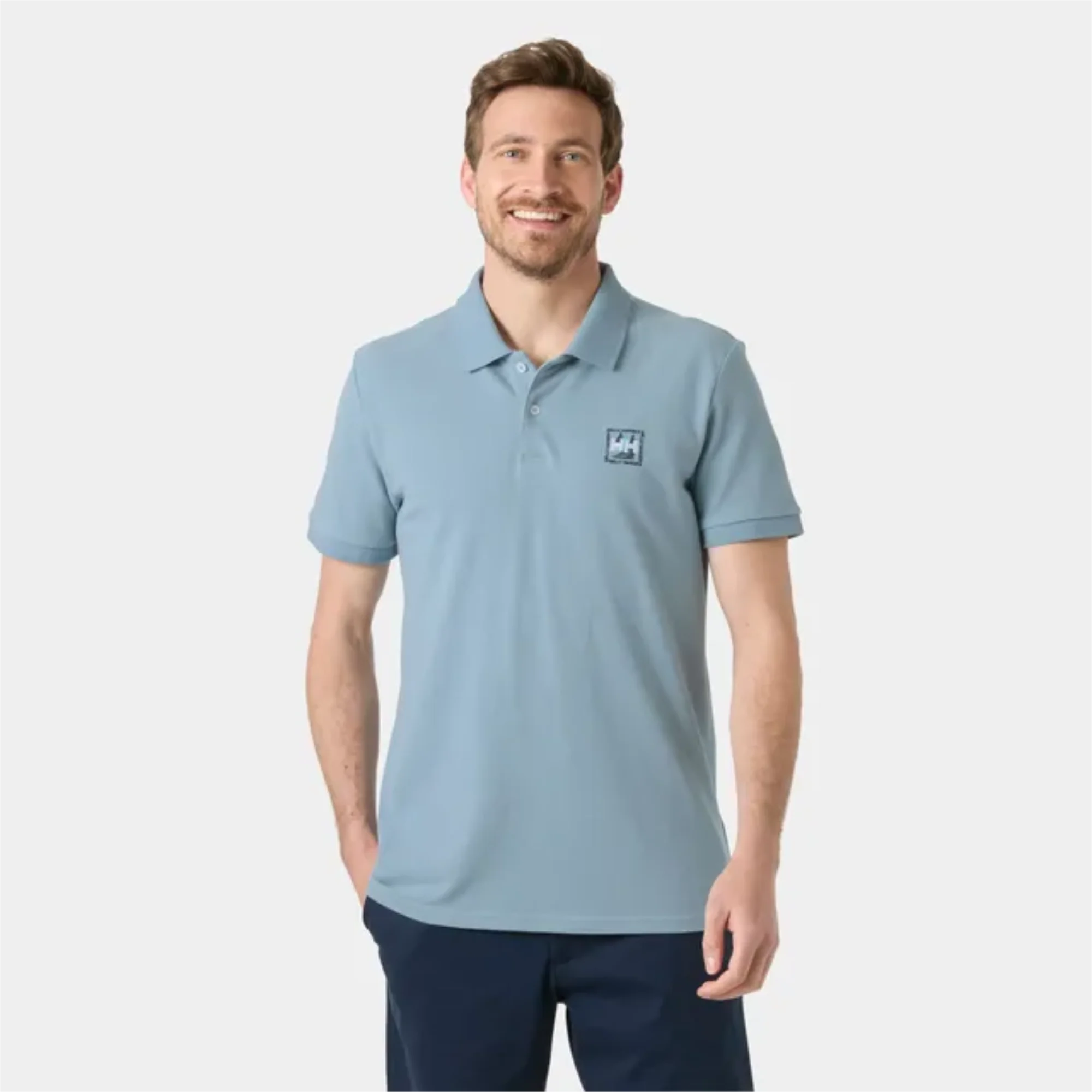 Toulon Graphic Polo - Windy Blue